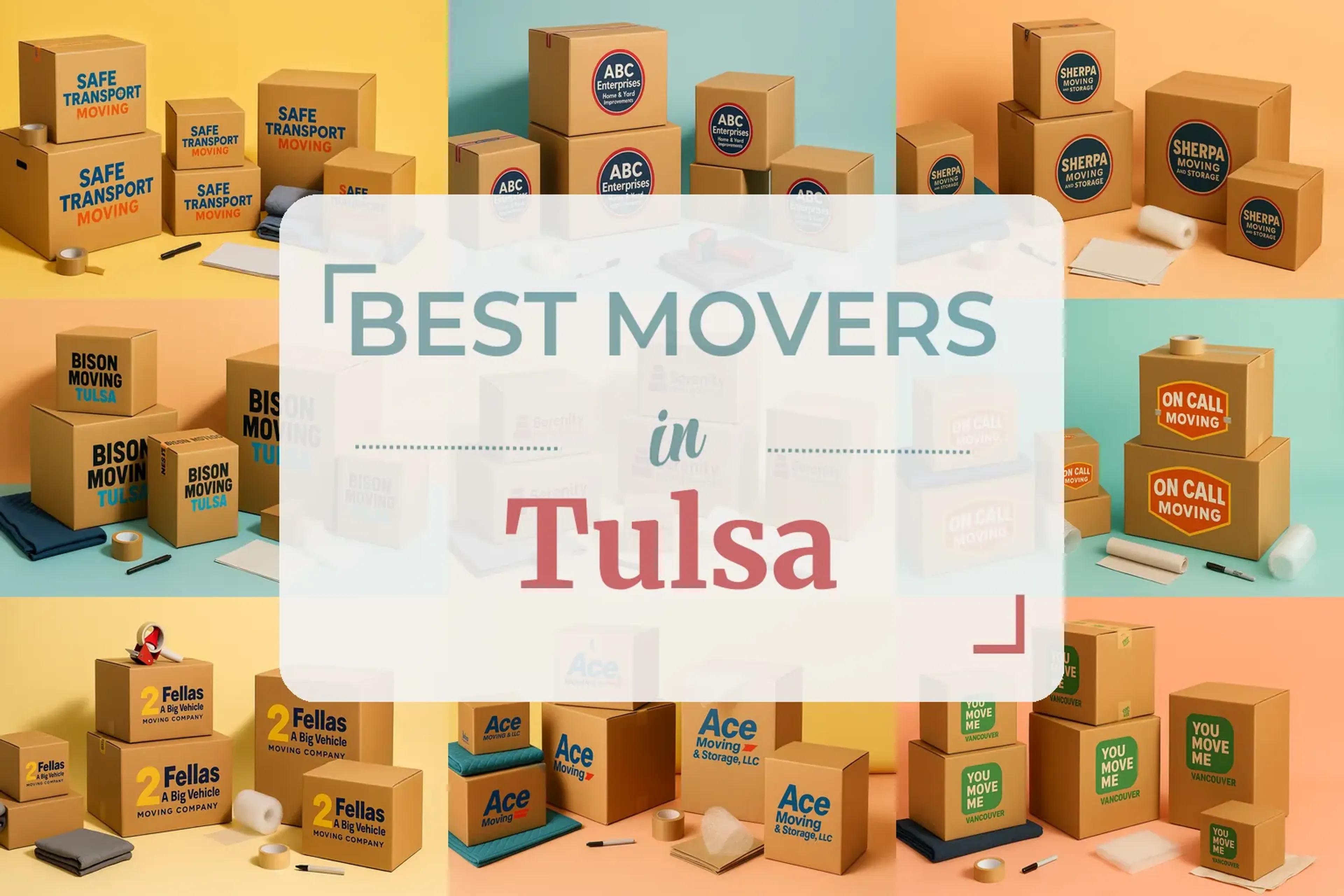 Side-by-side comparison of Tulsa moving companies