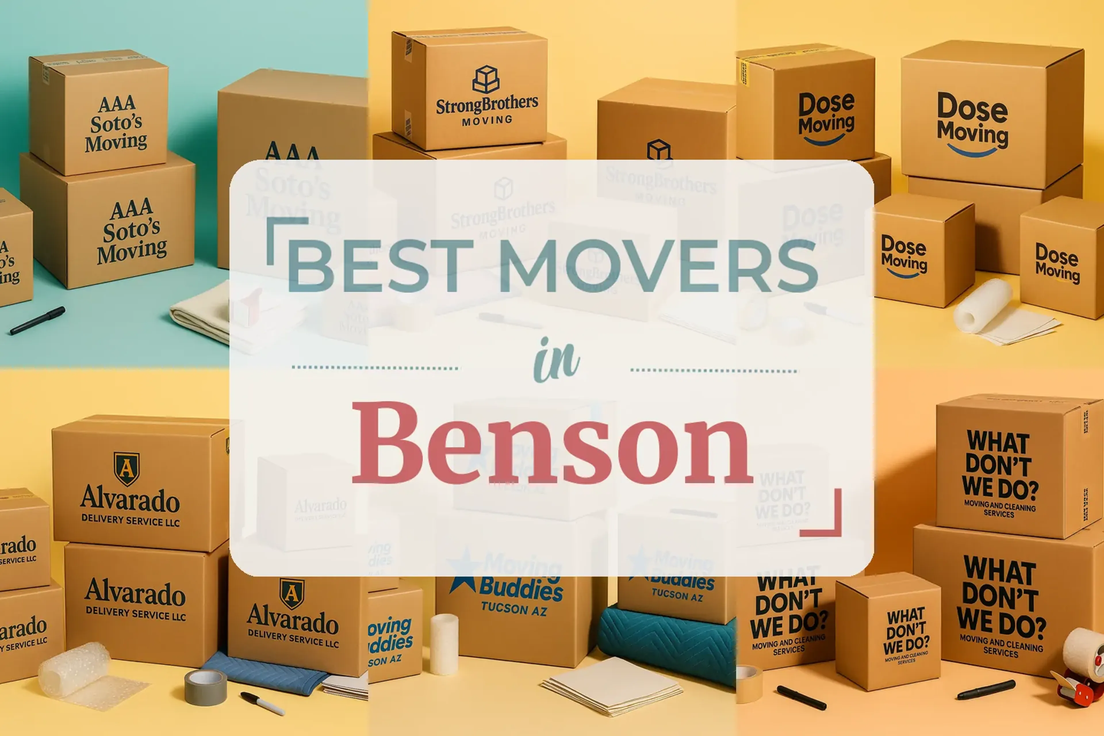 Side-by-side comparison of Benson moving companies