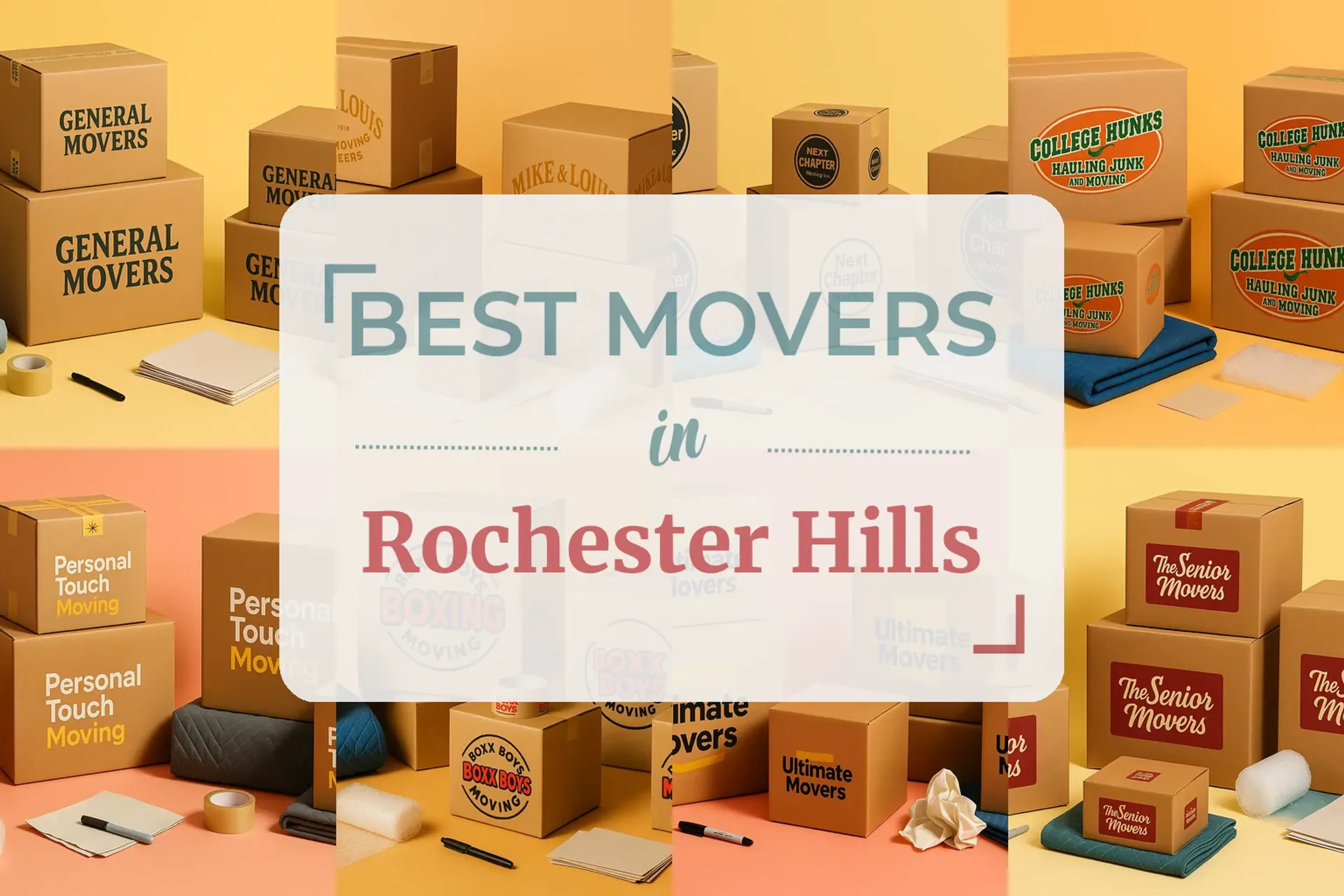 Side-by-side comparison of Rochester Hills moving companies