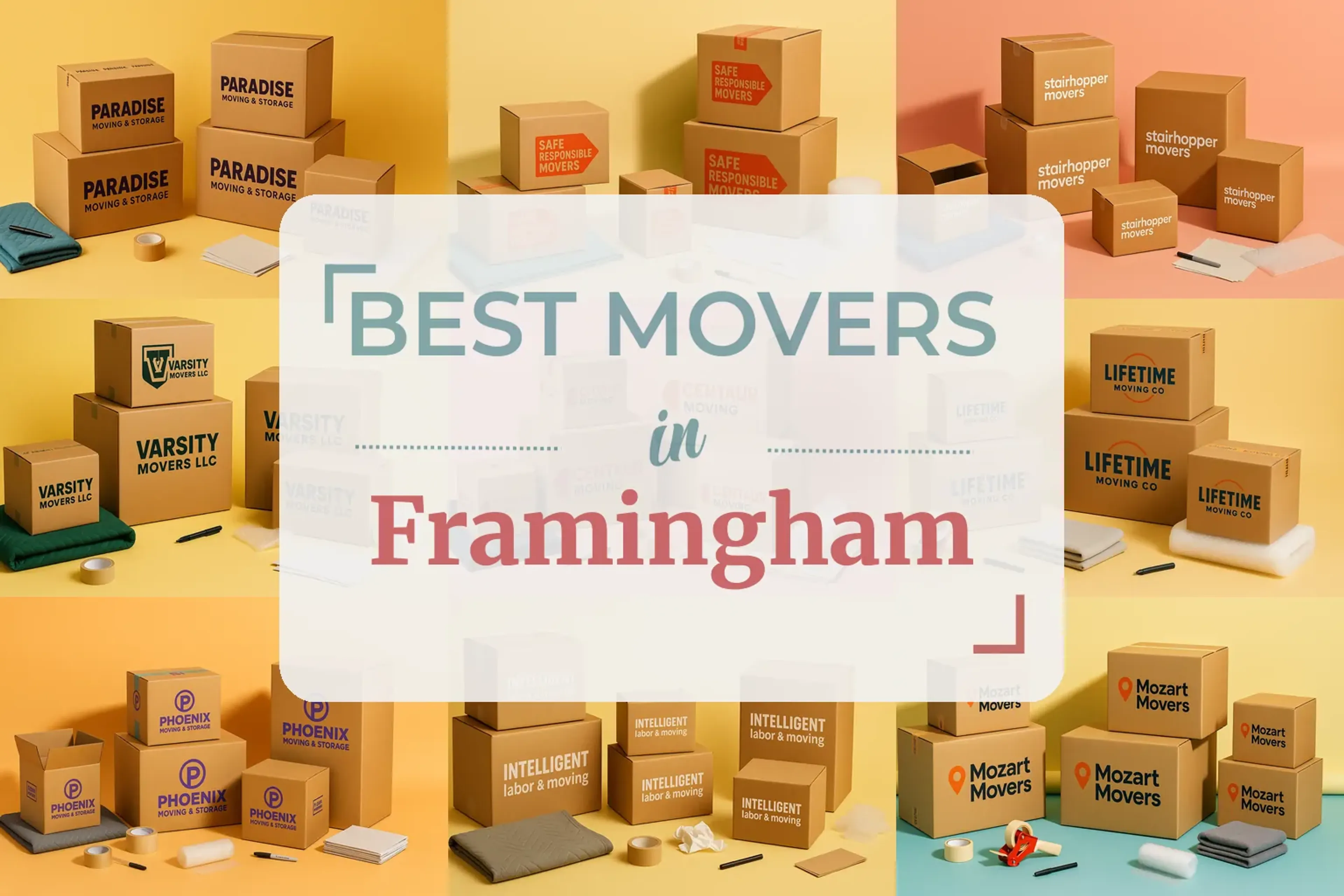 Side-by-side comparison of Framingham moving companies