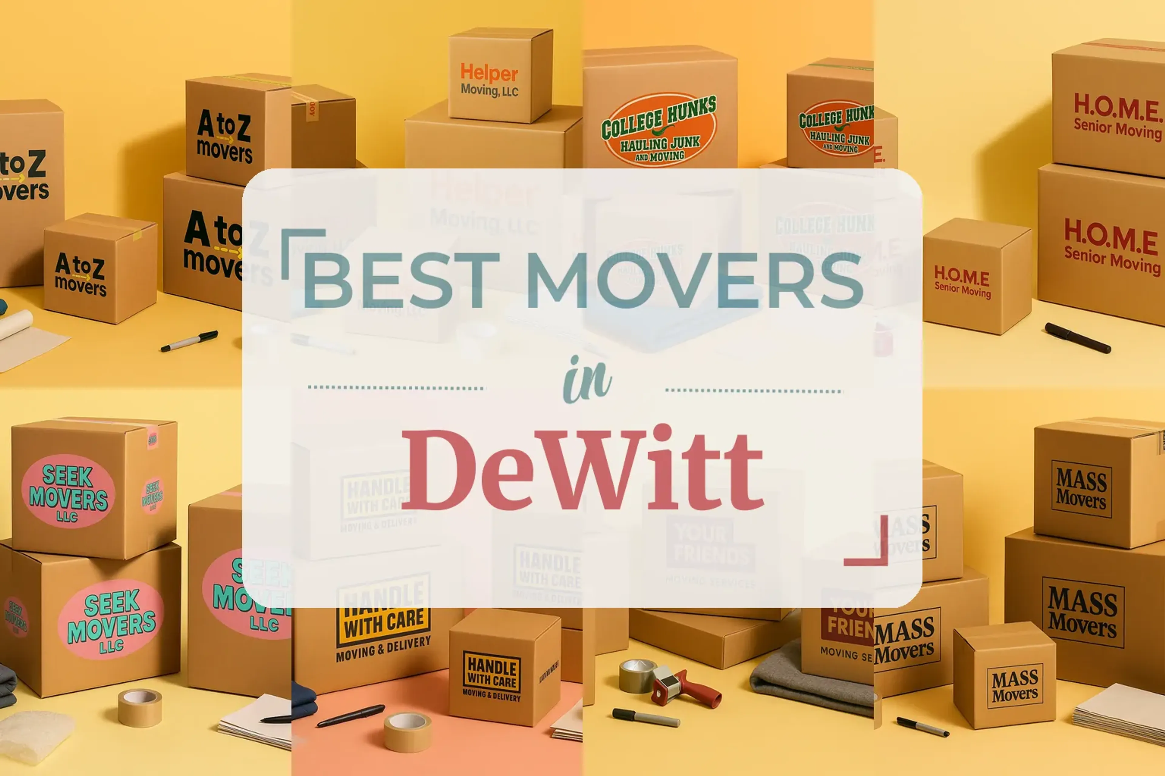Side-by-side comparison of DeWitt moving companies