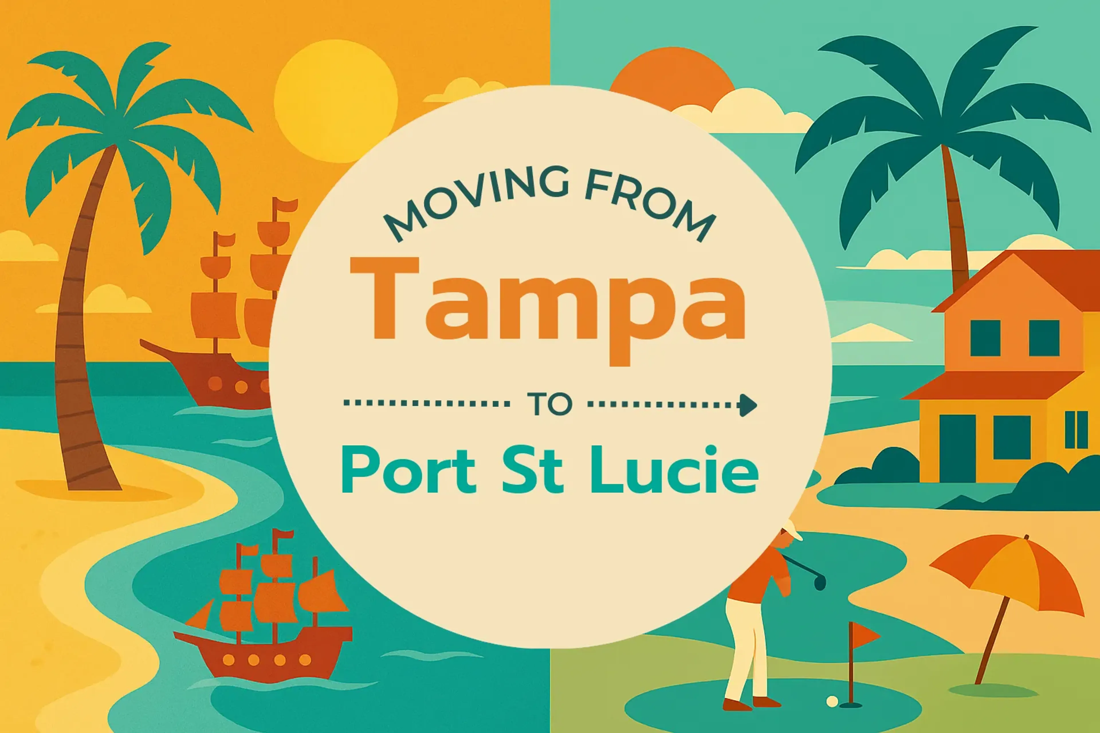 Side-by-side comparison of Tampa to Port St. Lucie moving companies