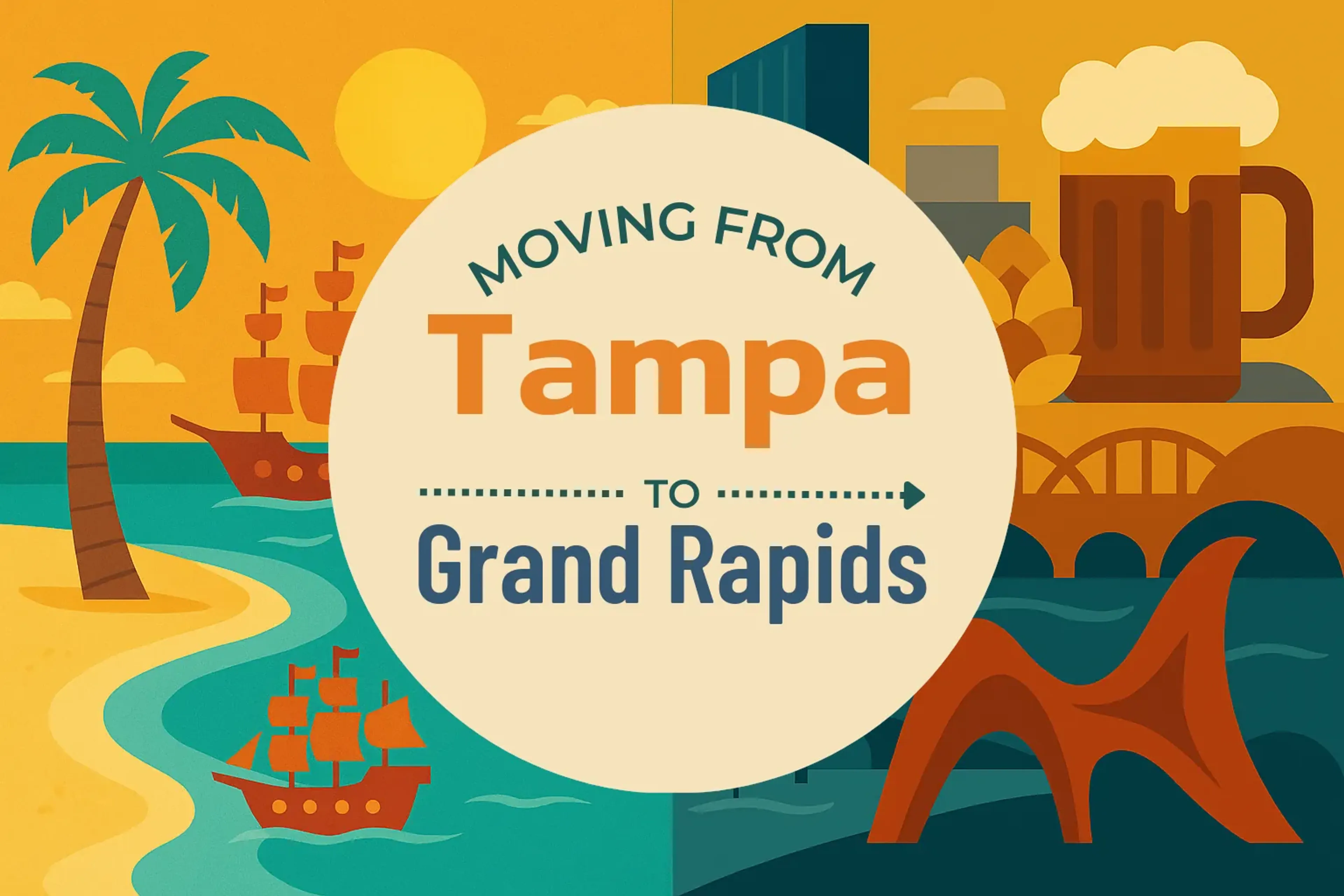 Side-by-side comparison of Tampa to Grand Rapids moving companies