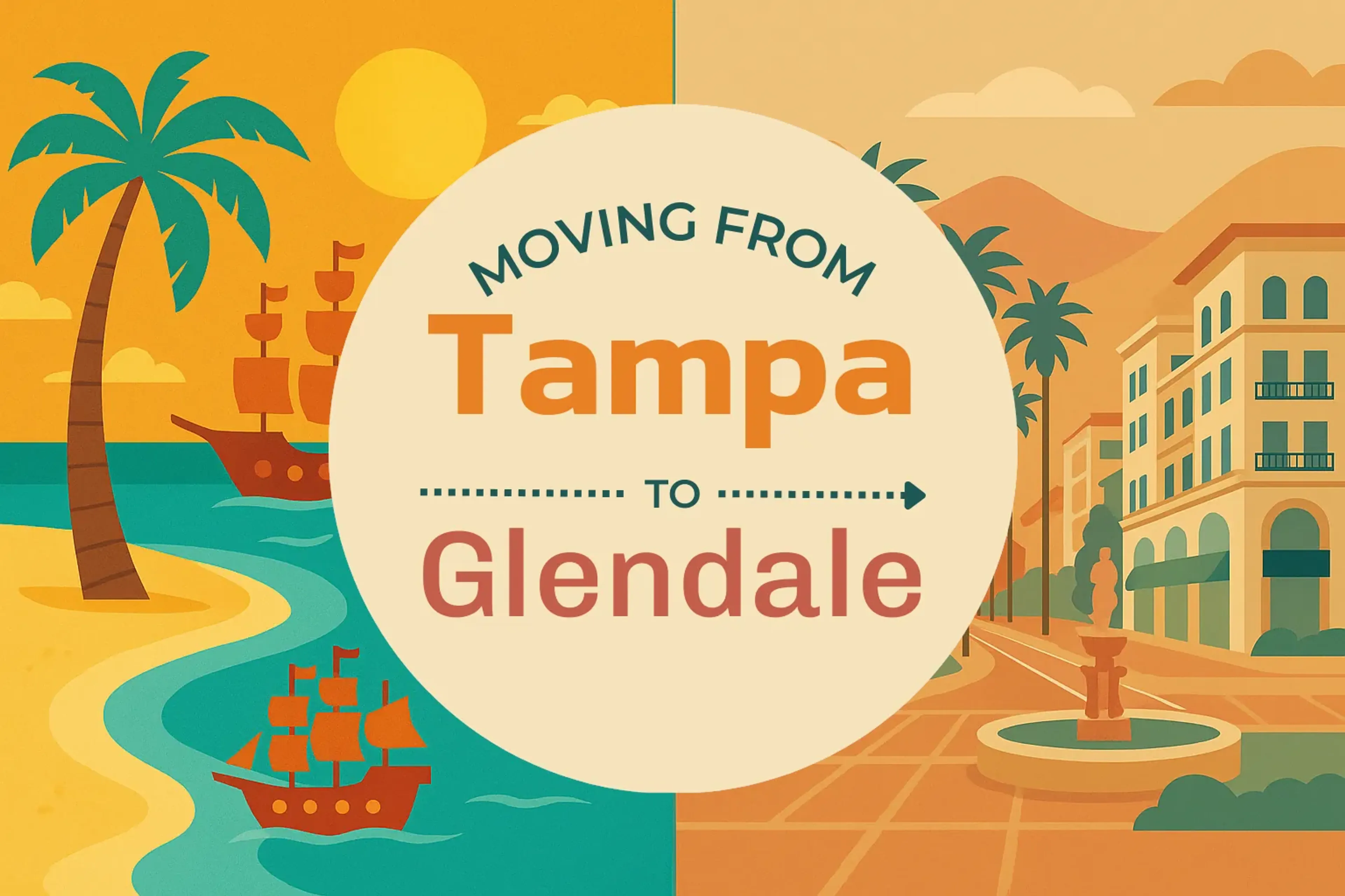 Side-by-side comparison of Tampa to Glendale moving companies