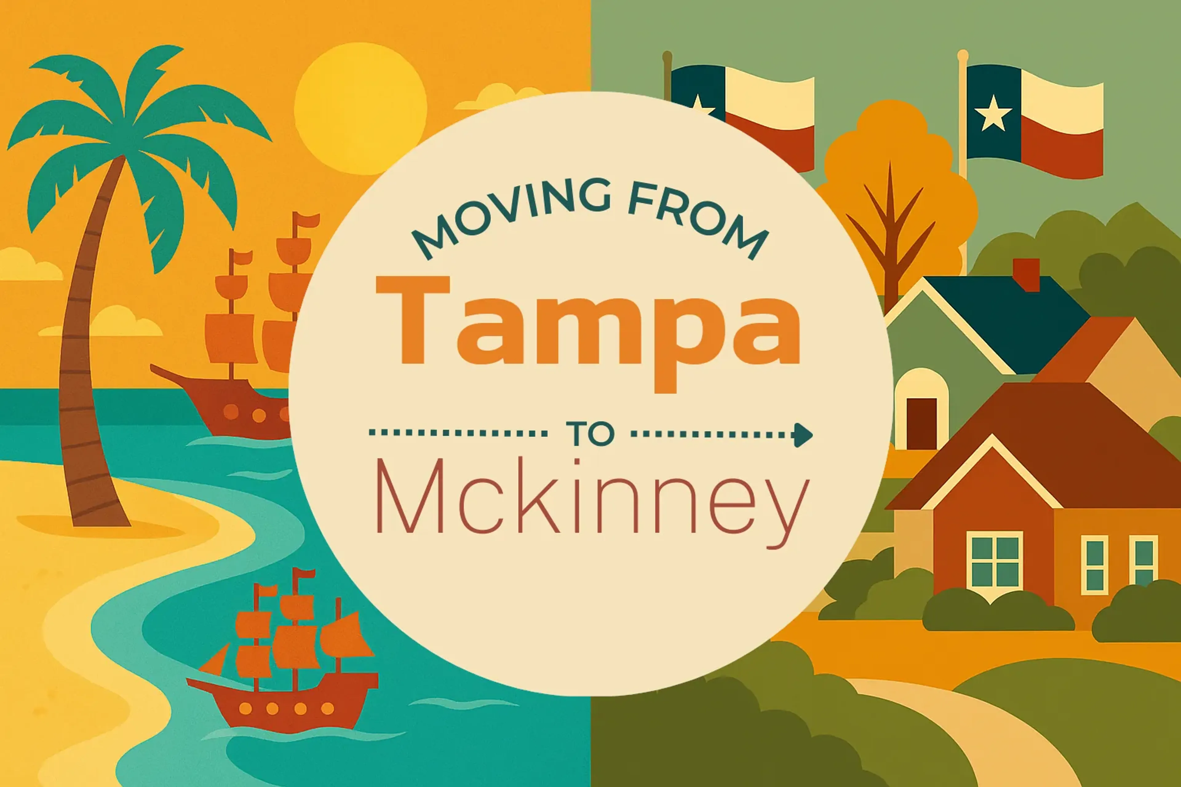 Side-by-side comparison of Tampa to Mckinney moving companies