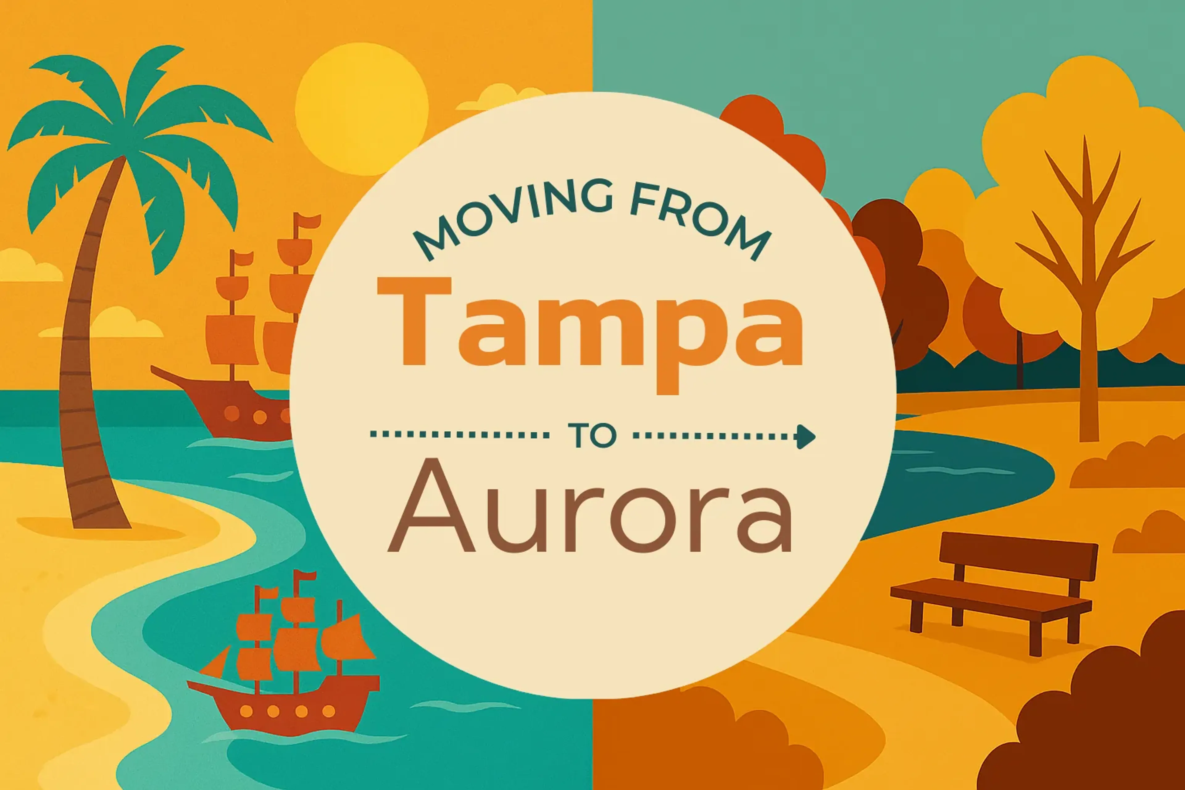 Side-by-side comparison of Tampa to Aurora moving companies