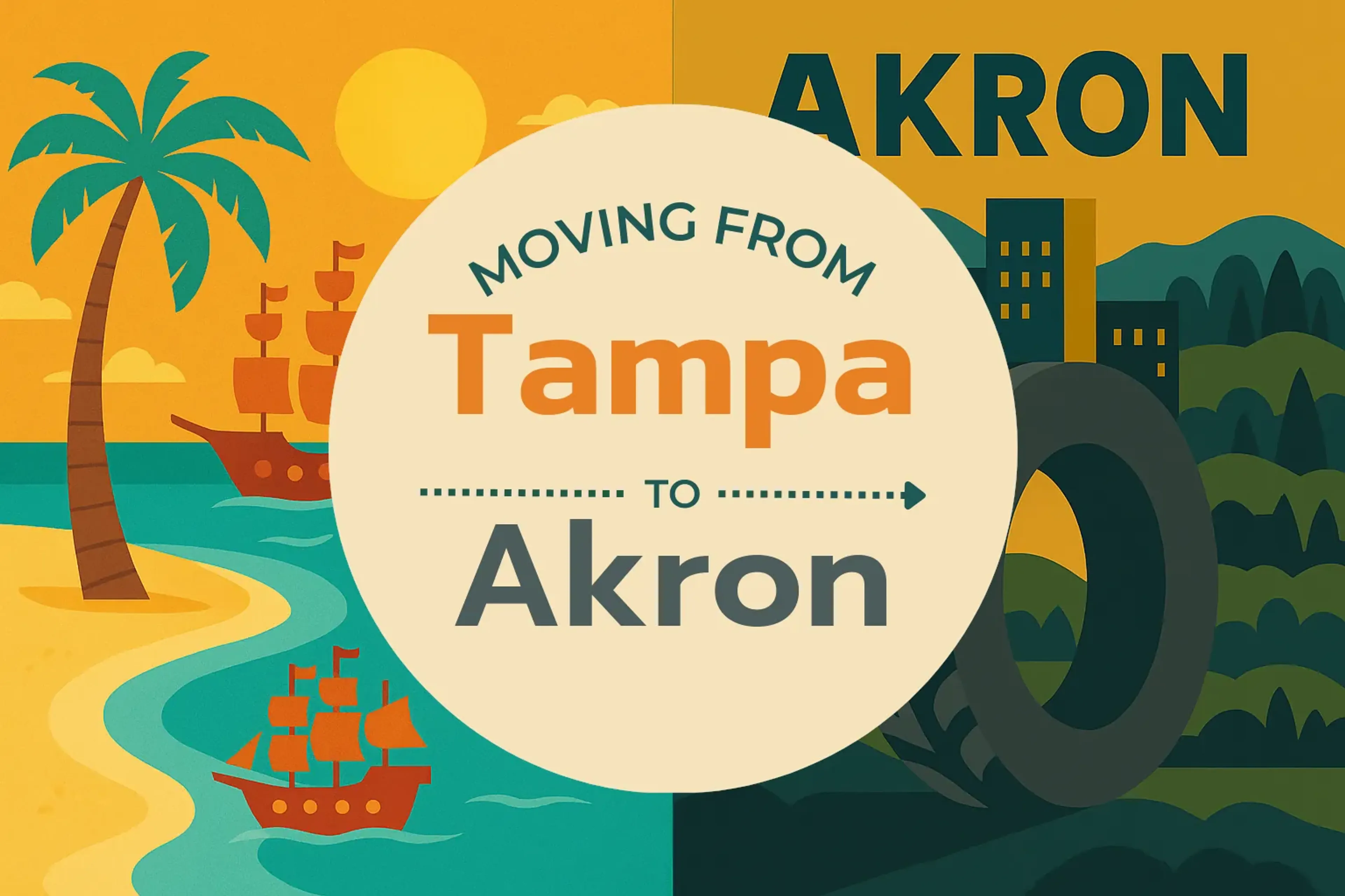 Side-by-side comparison of Tampa to Akron moving companies