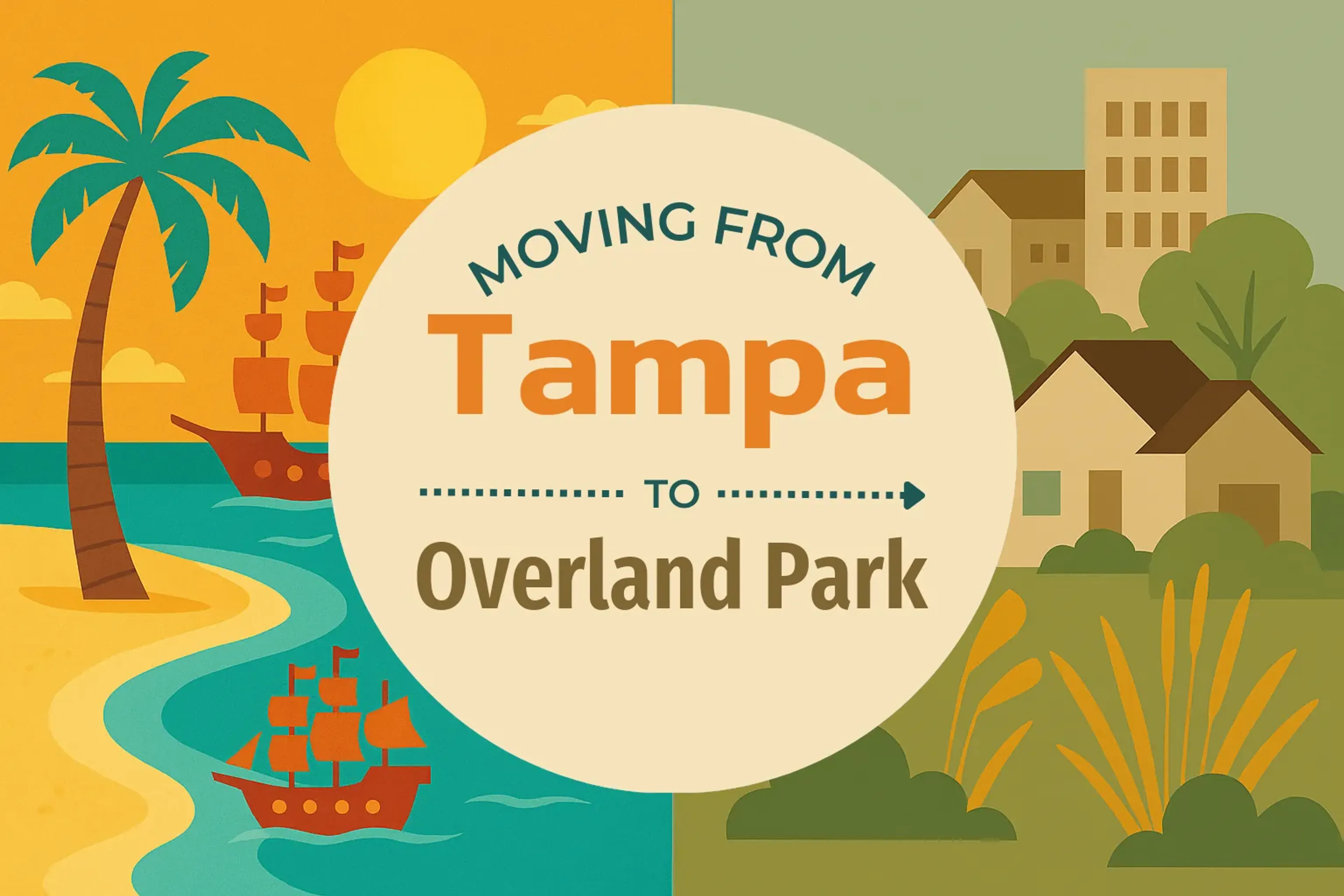Side-by-side comparison of Tampa to Overland Park moving companies