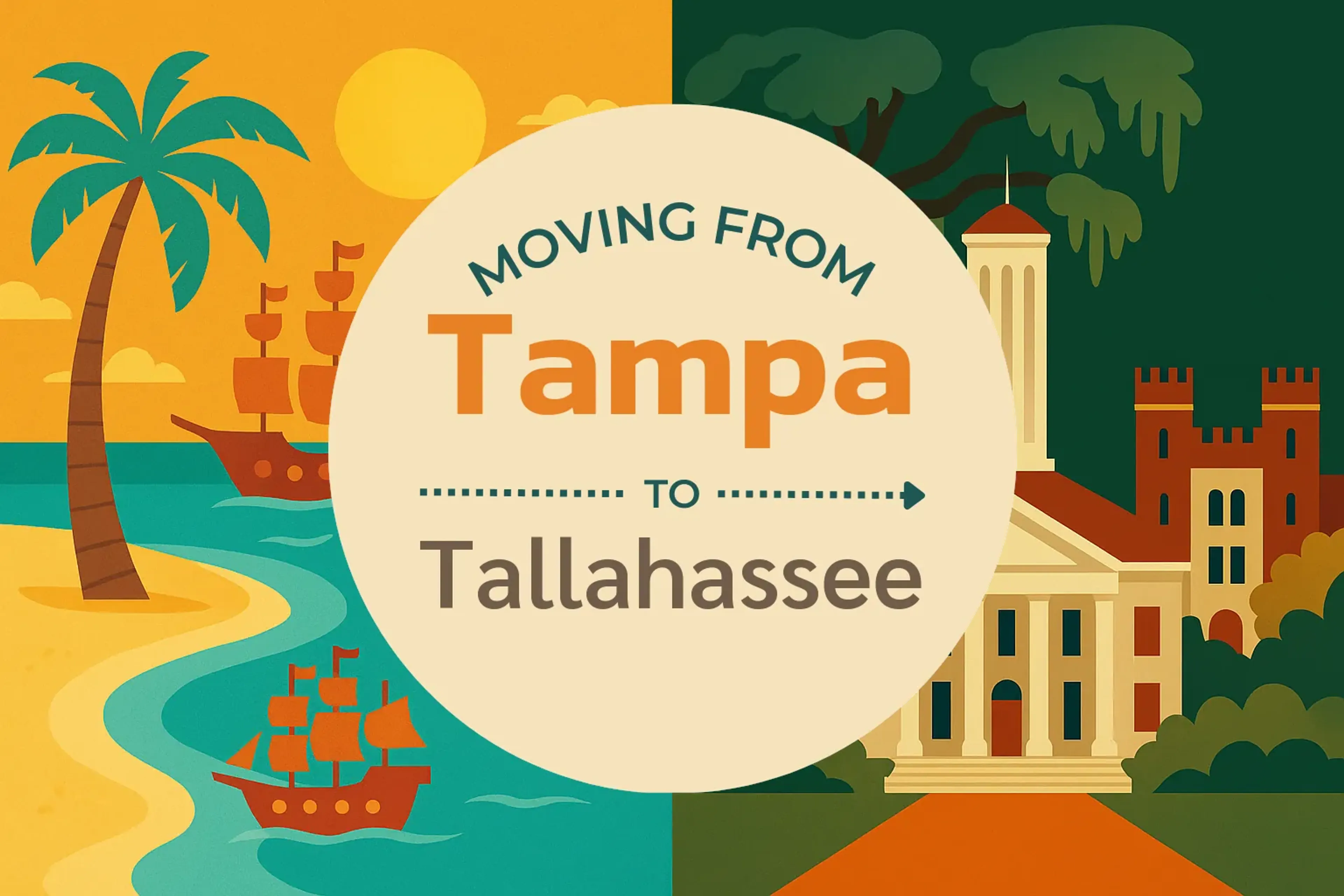 Side-by-side comparison of Tampa to Tallahassee moving companies