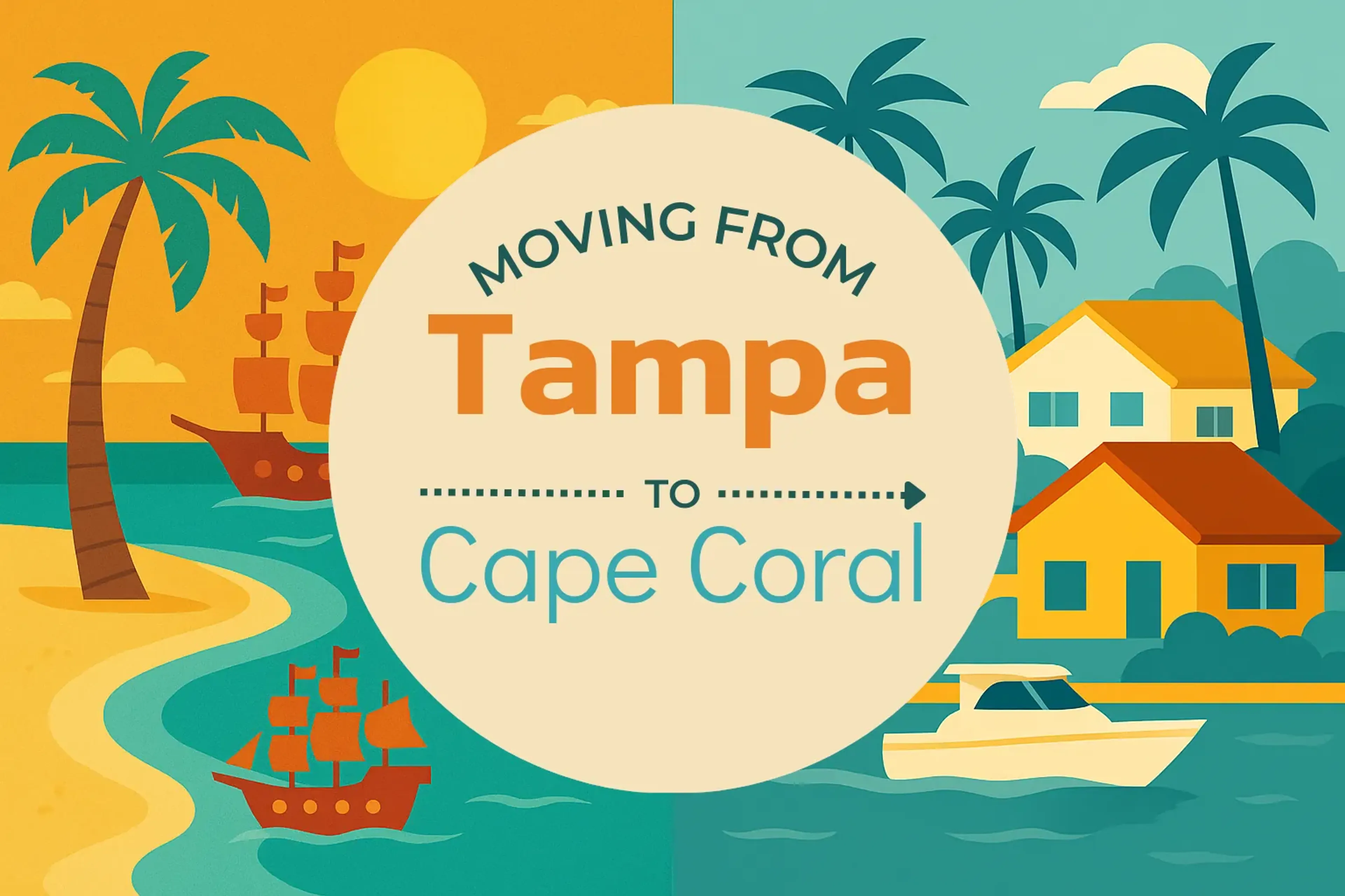 Side-by-side comparison of Tampa to Cape Coral moving companies