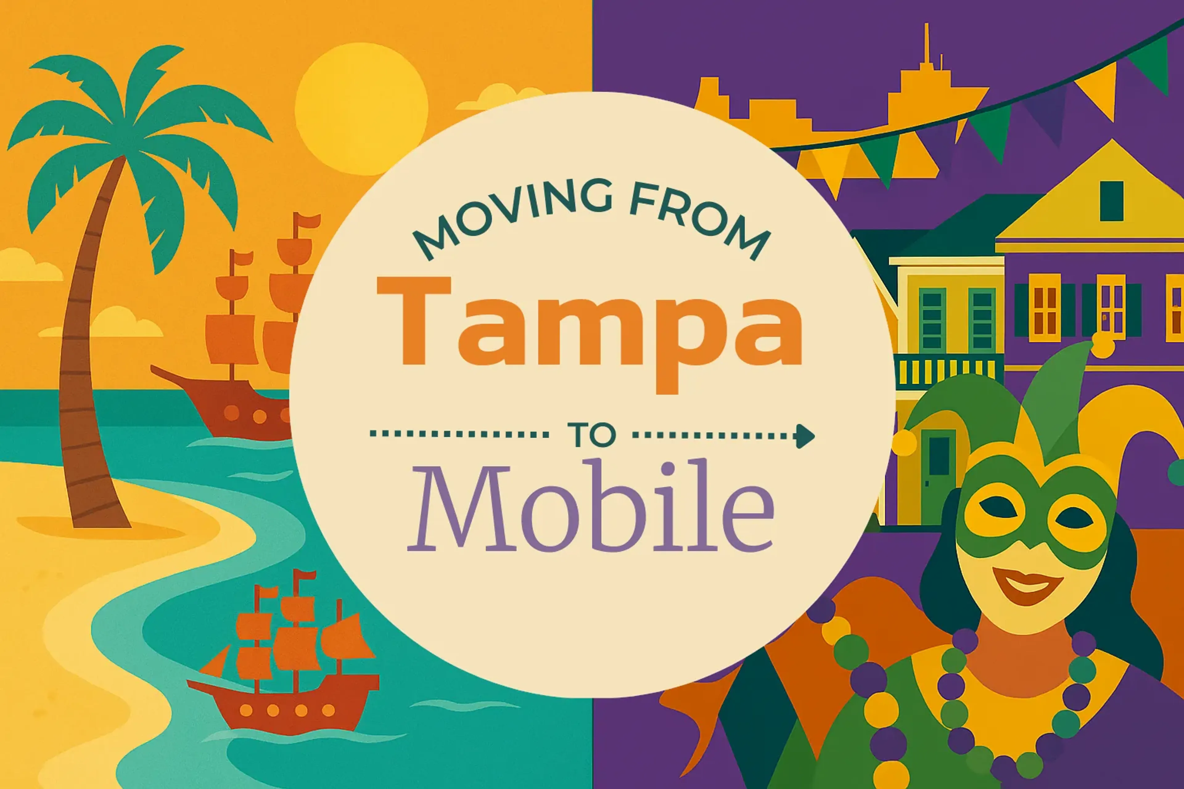Side-by-side comparison of Tampa to Mobile moving companies