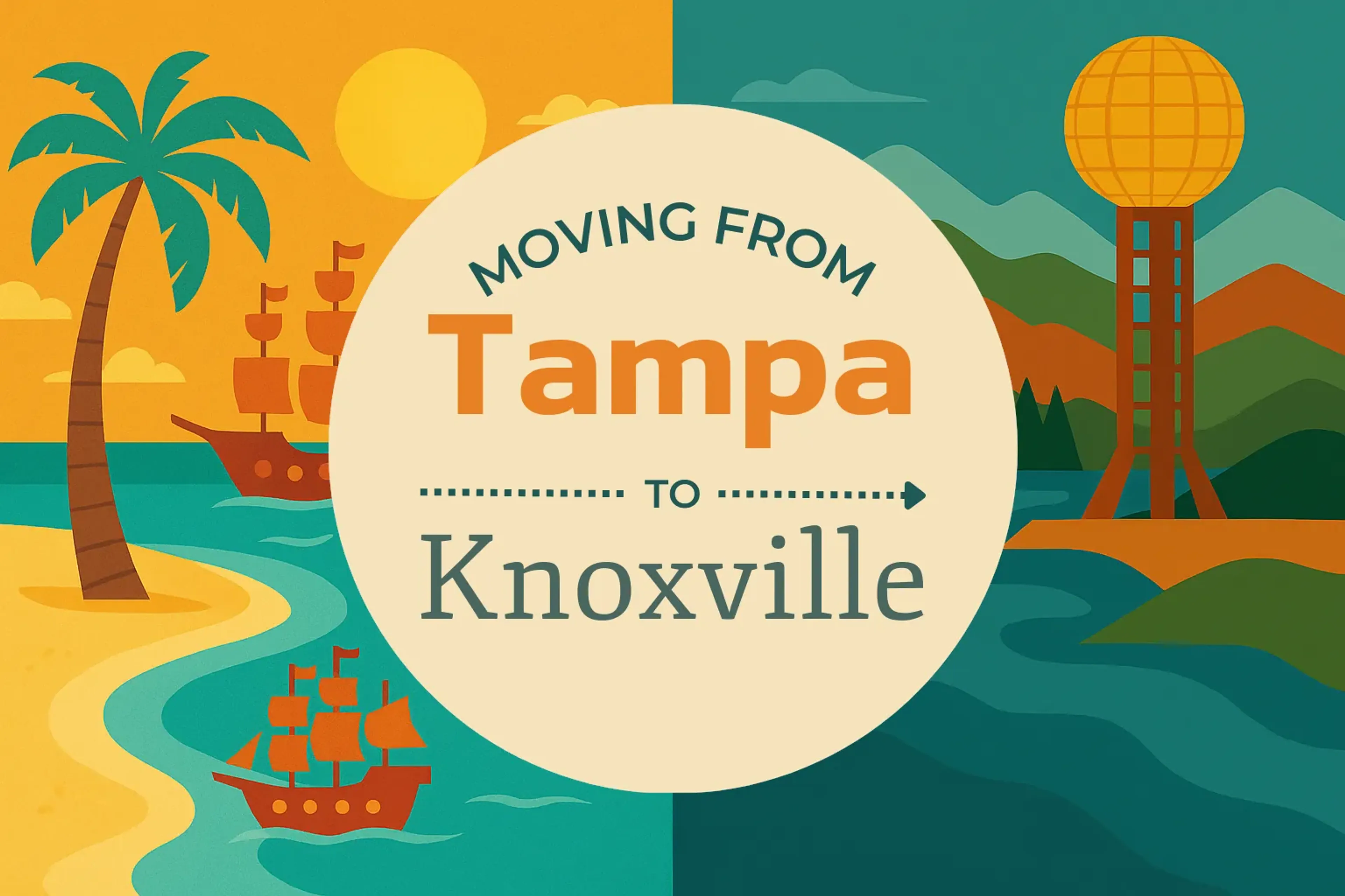 Side-by-side comparison of Tampa to Knoxville moving companies