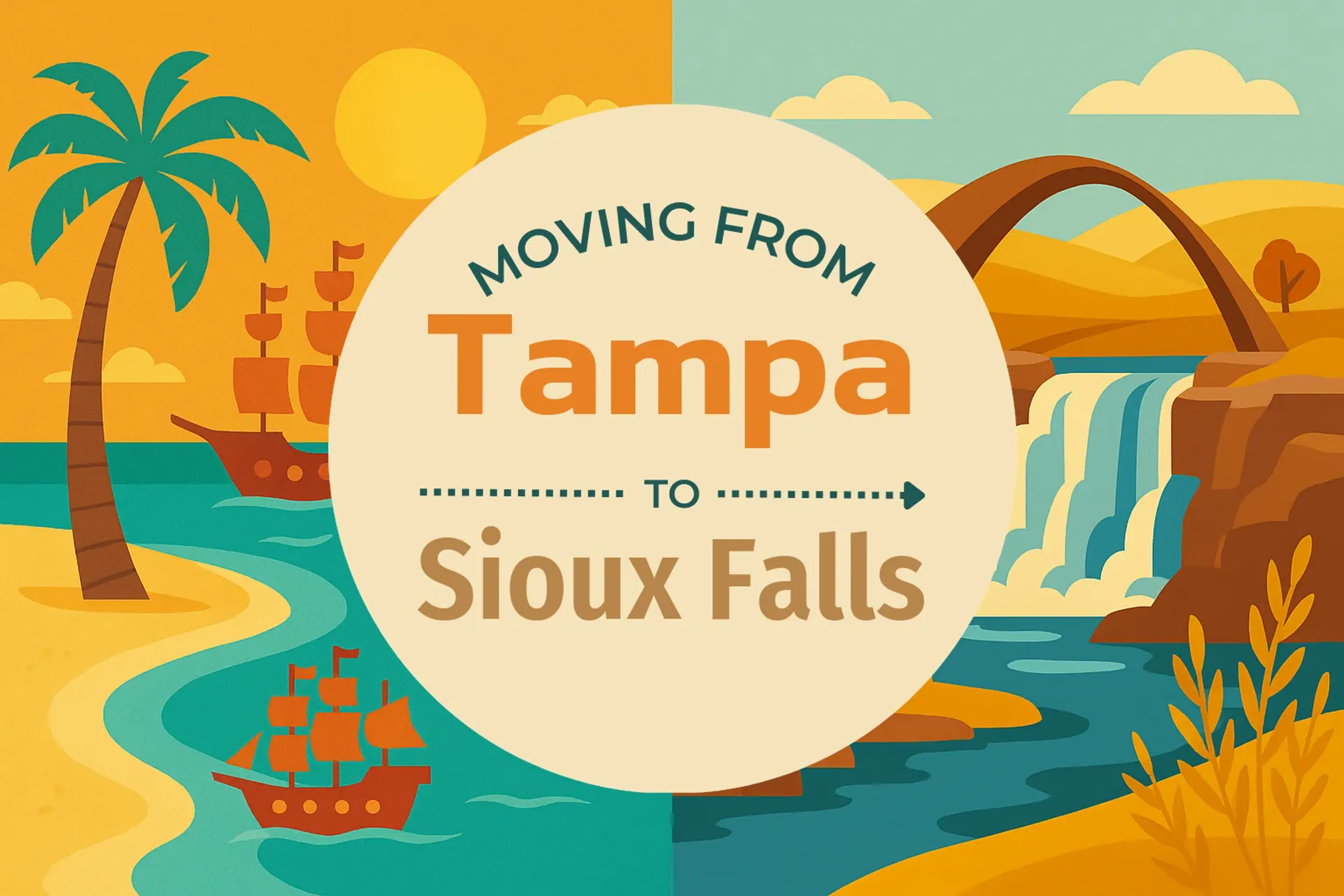 Side-by-side comparison of Tampa to Sioux Falls moving companies