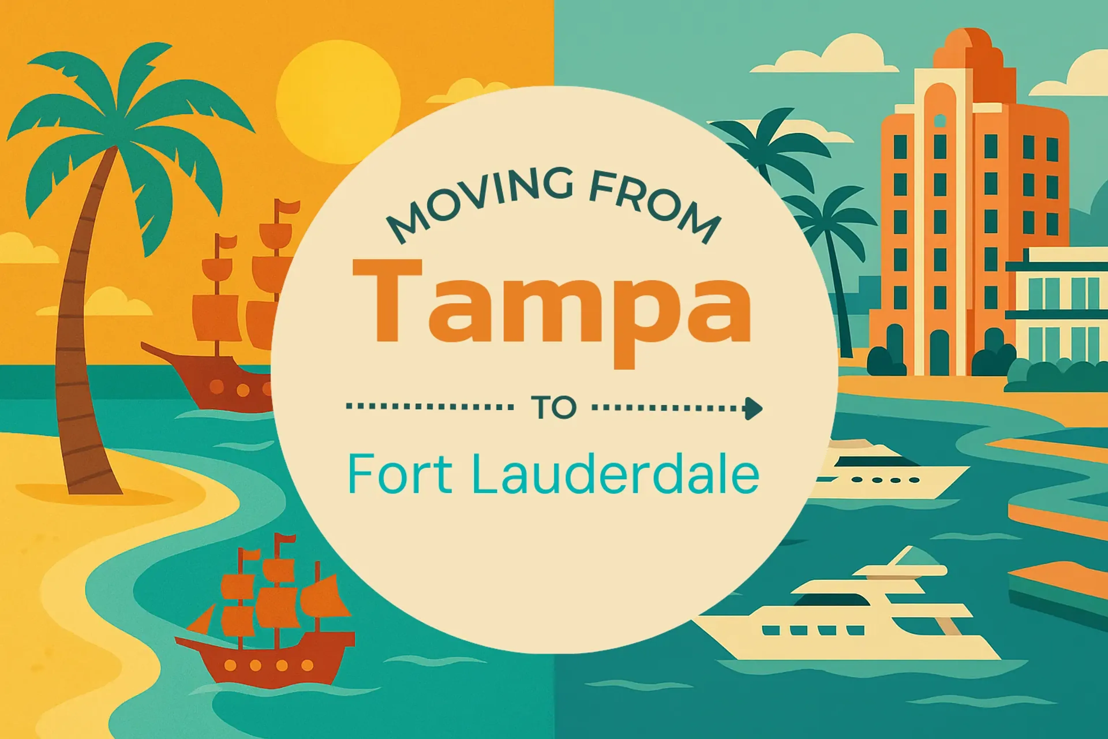 Side-by-side comparison of Tampa to Fort Lauderdale moving companies