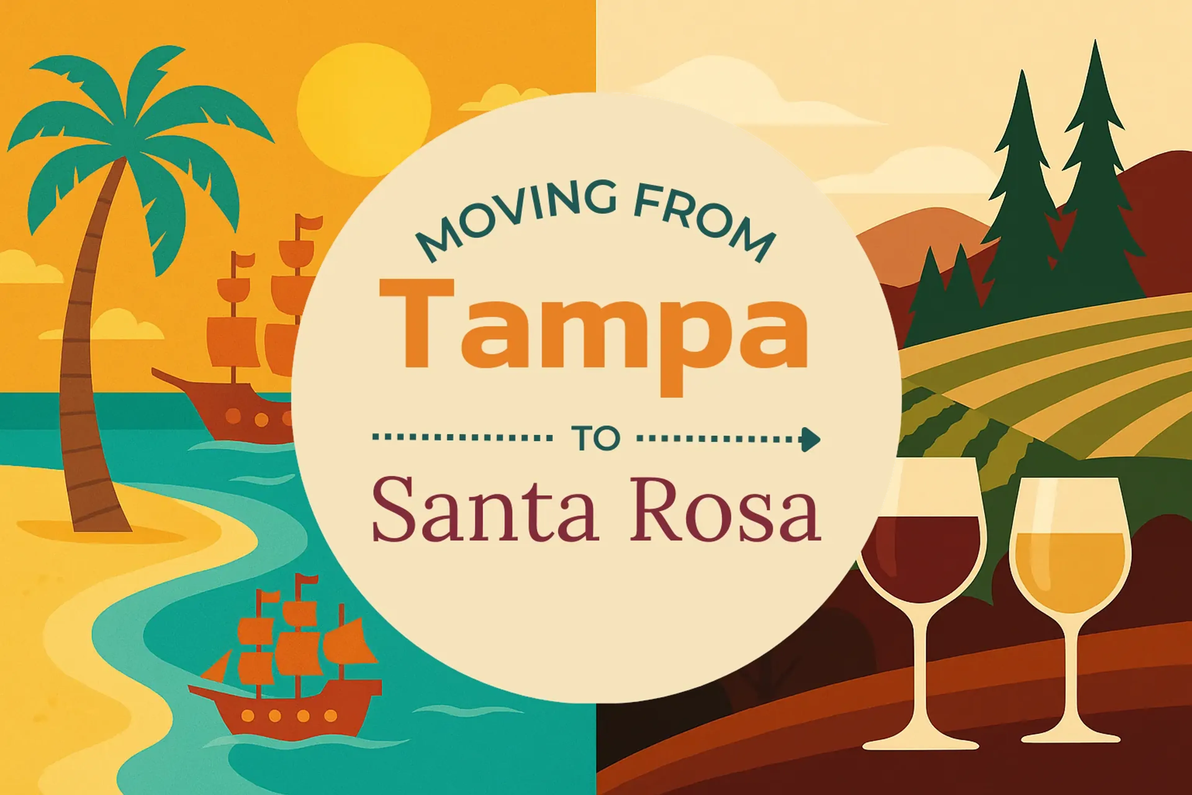 Side-by-side comparison of Tampa to Santa Rosa moving companies