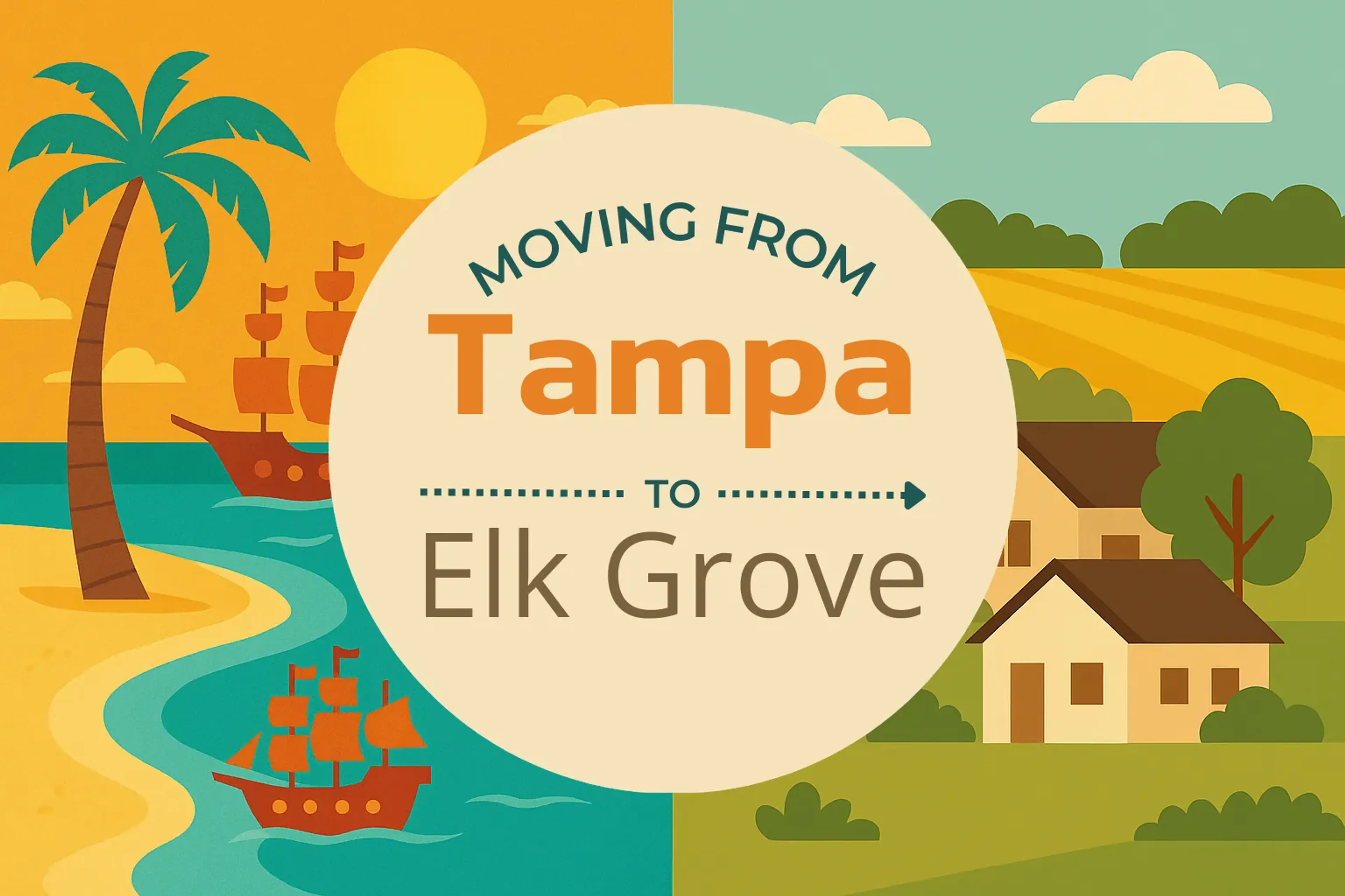 Side-by-side comparison of Tampa to Elk Grove moving companies