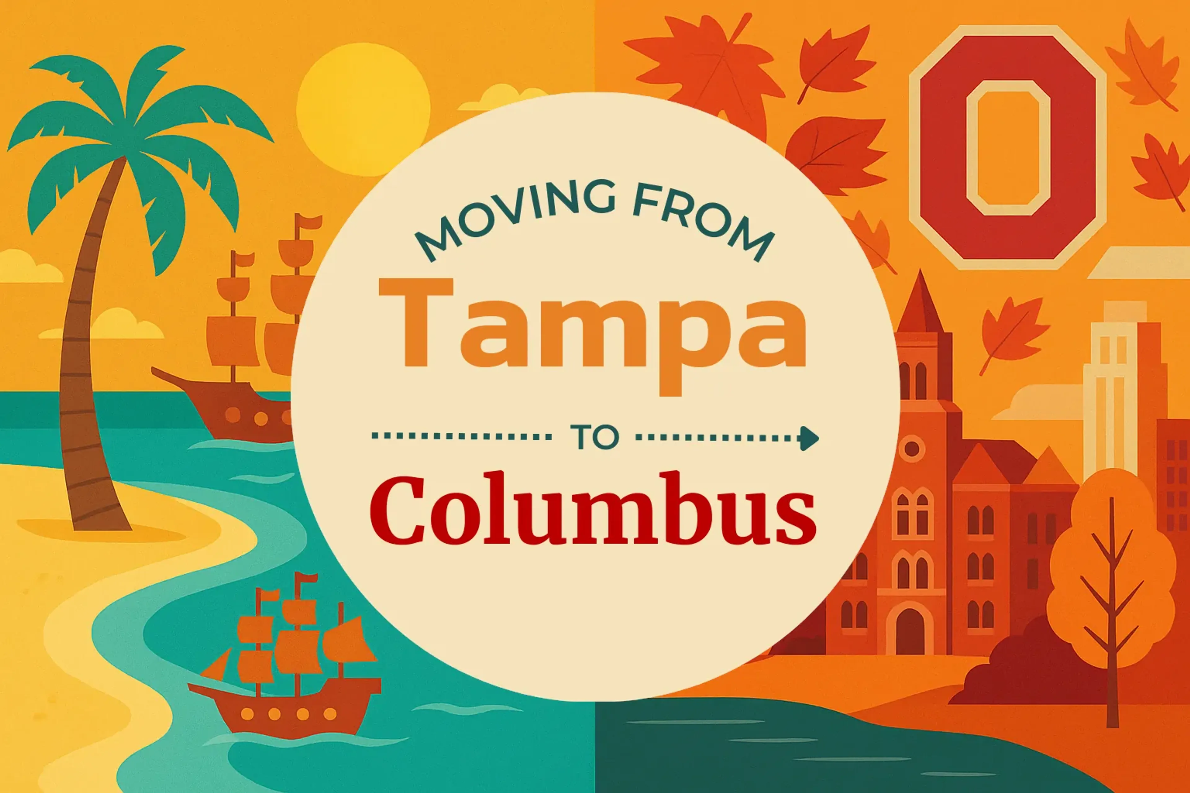Side-by-side comparison of Tampa to Columbus moving companies