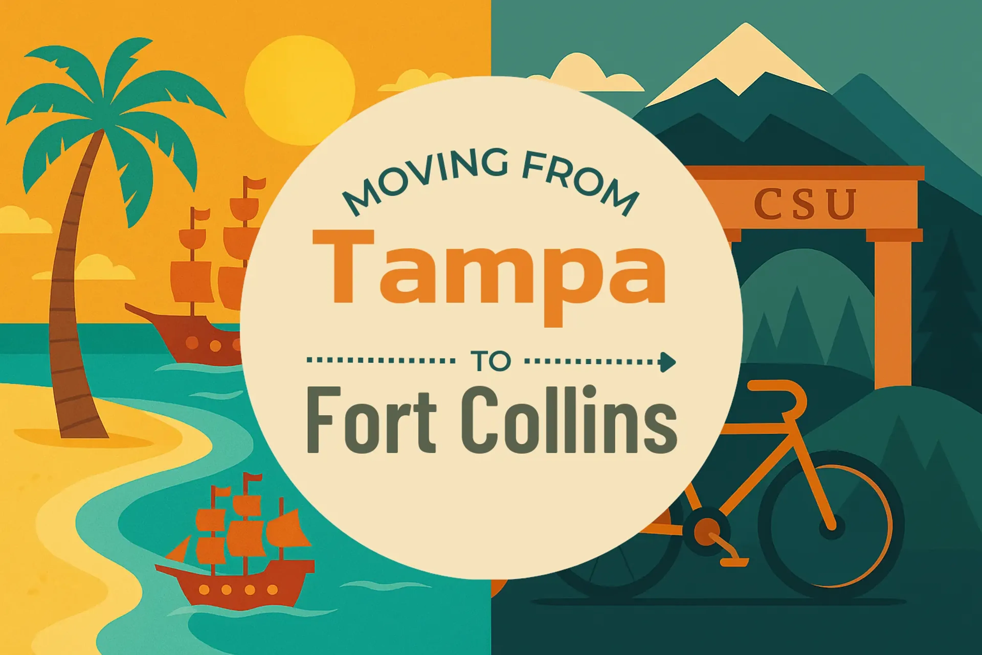 Side-by-side comparison of Tampa to Fort Collins moving companies
