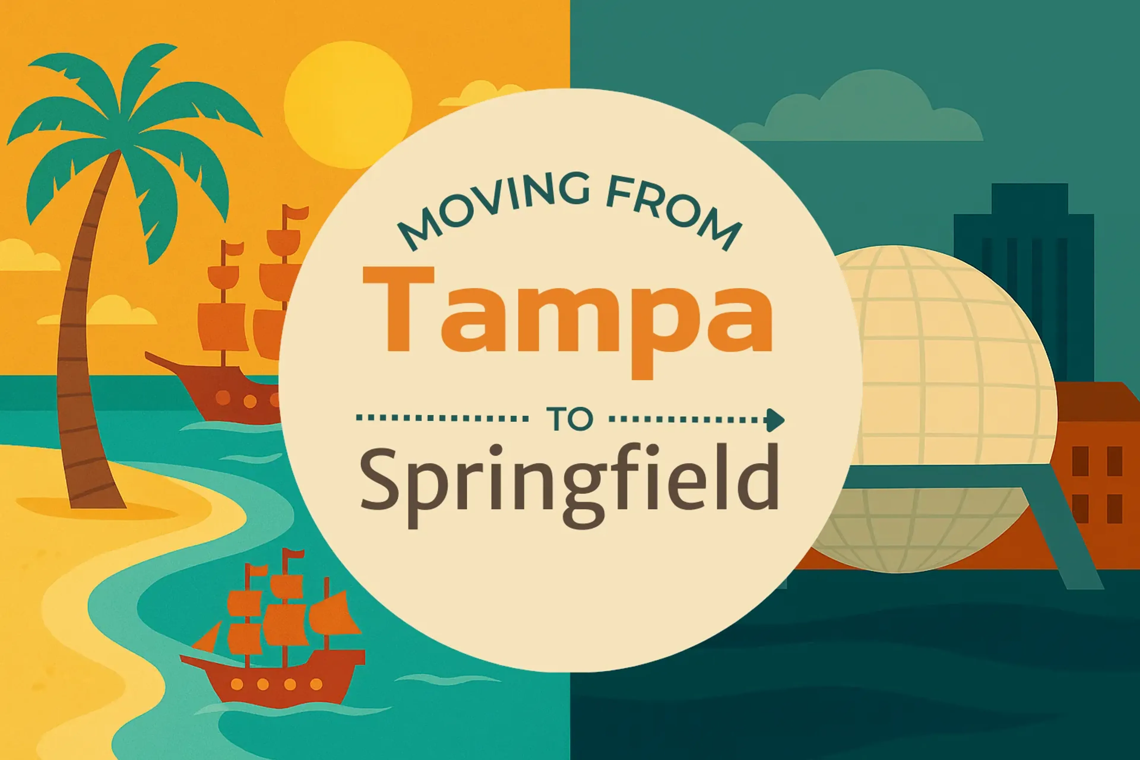 Side-by-side comparison of Tampa to Springfield moving companies