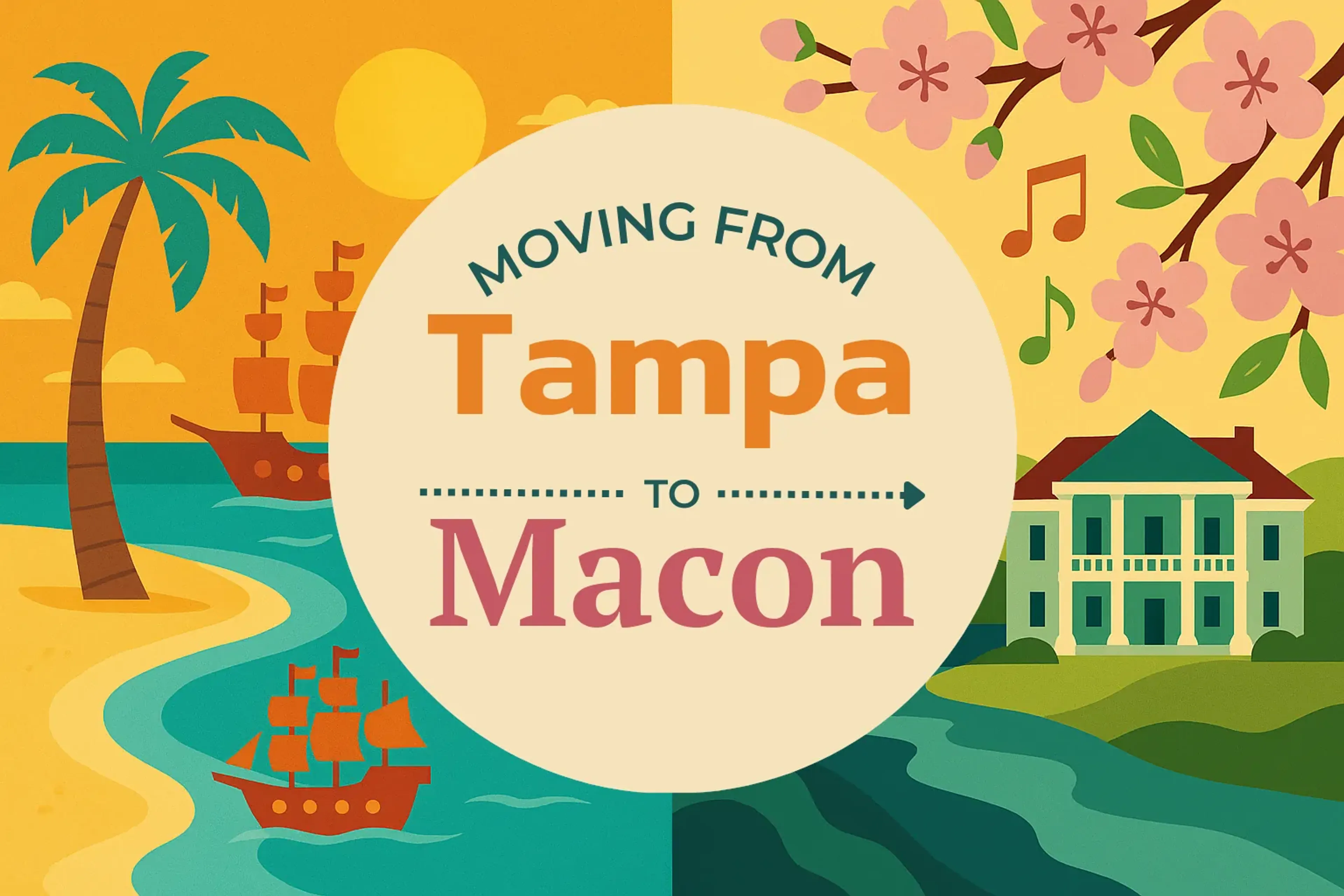 Side-by-side comparison of Tampa to Macon moving companies