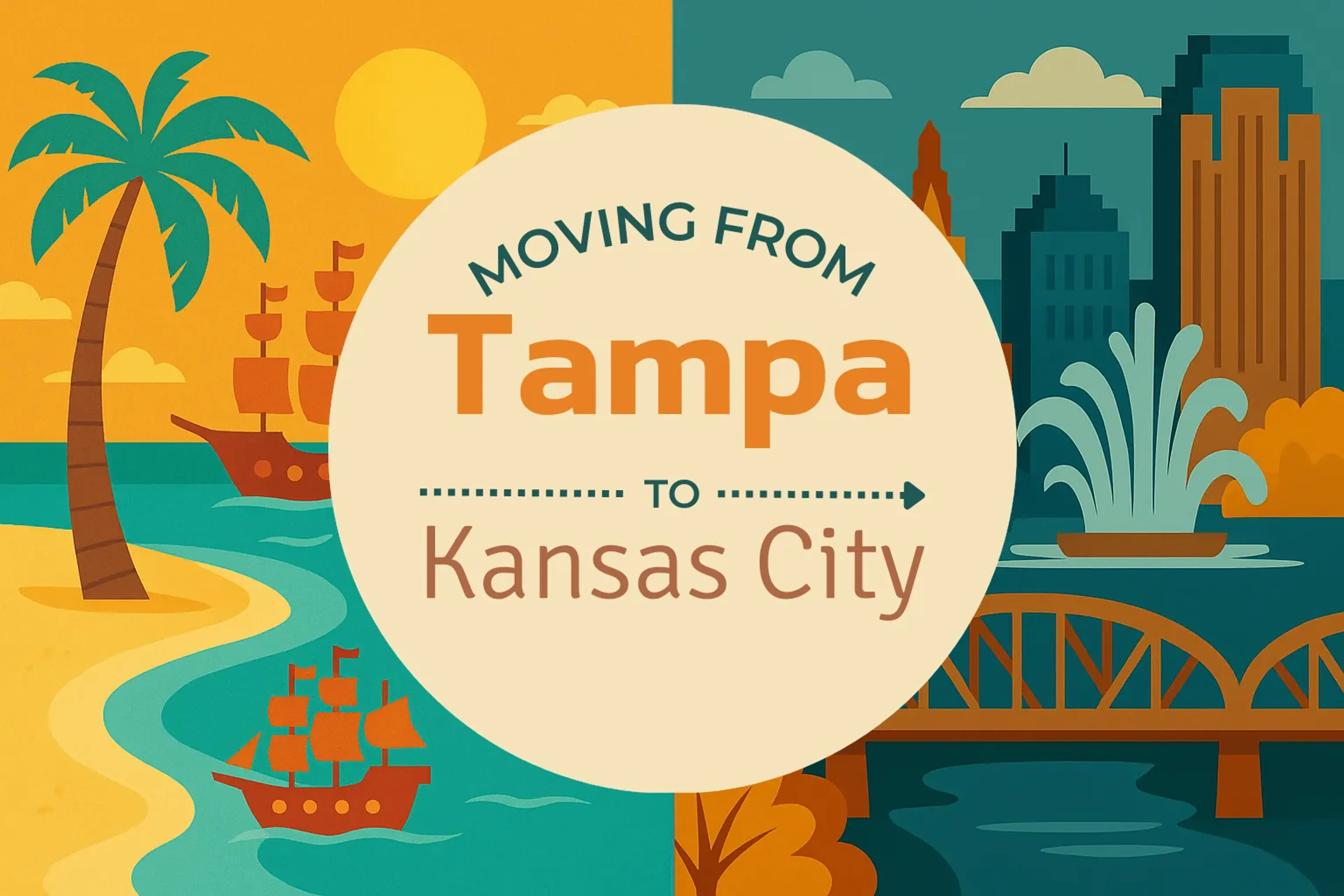 Side-by-side comparison of Tampa to Kansas City moving companies