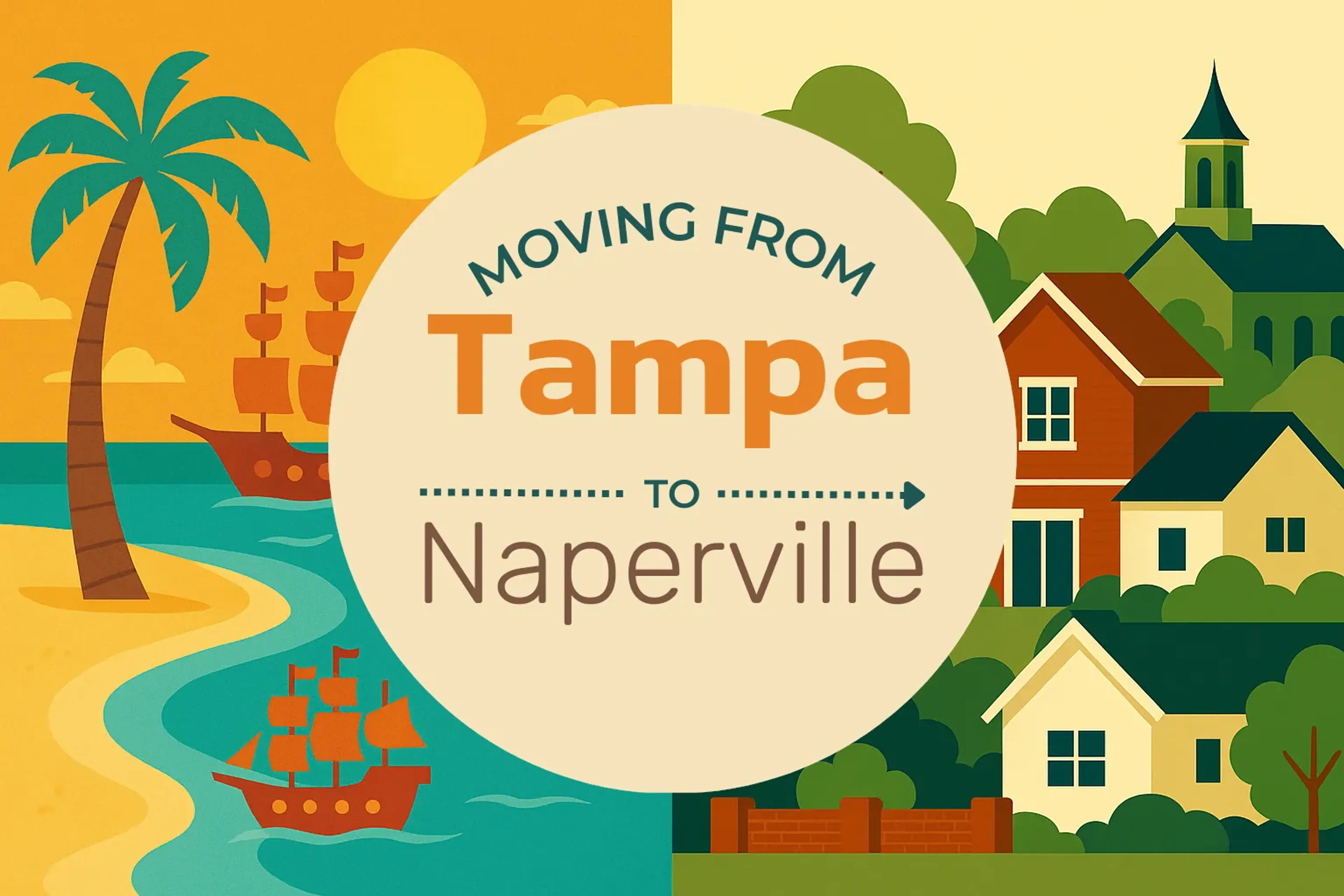 Side-by-side comparison of Tampa to Naperville moving companies
