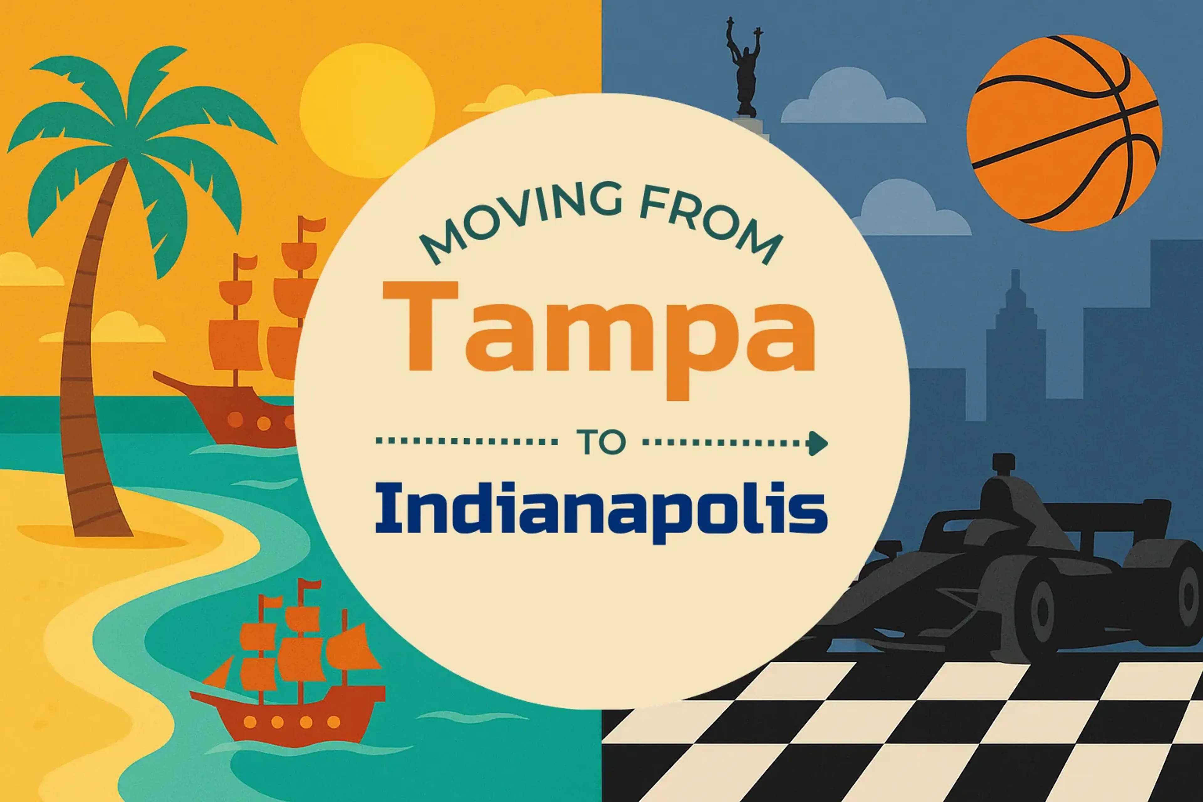 Side-by-side comparison of Tampa to Indianapolis moving companies