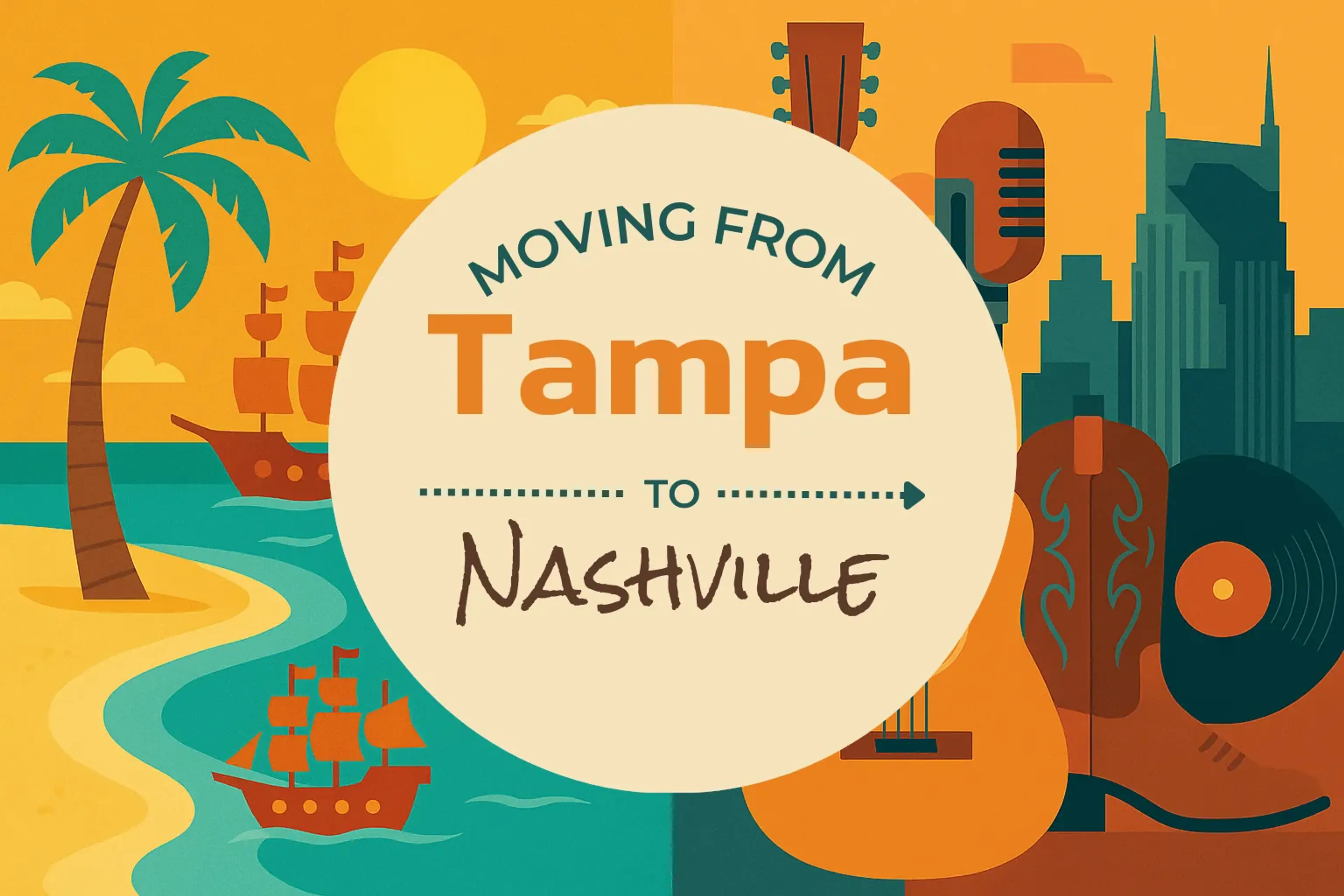 Side-by-side comparison of Tampa to Nashville moving companies