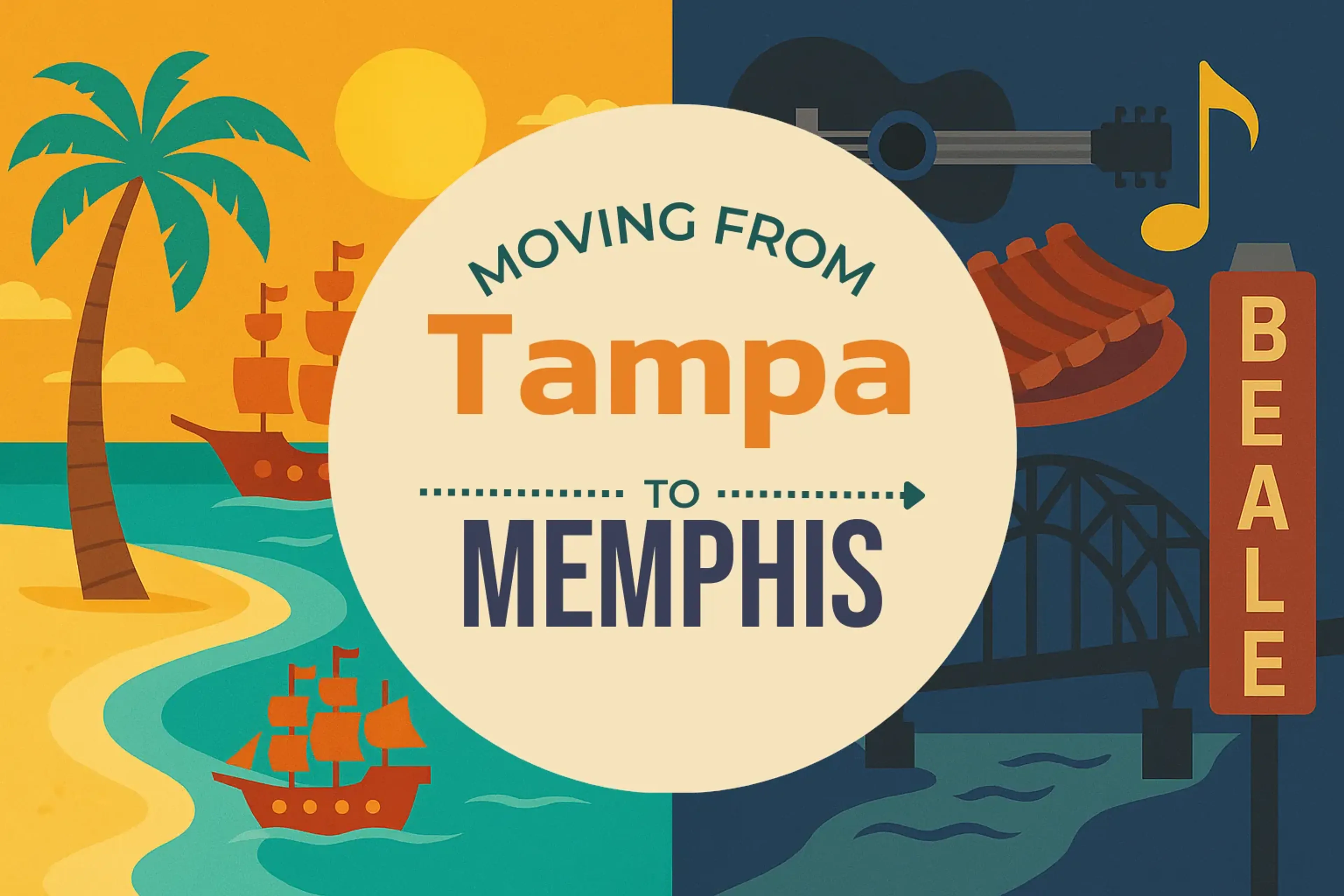 Side-by-side comparison of Tampa to Memphis moving companies