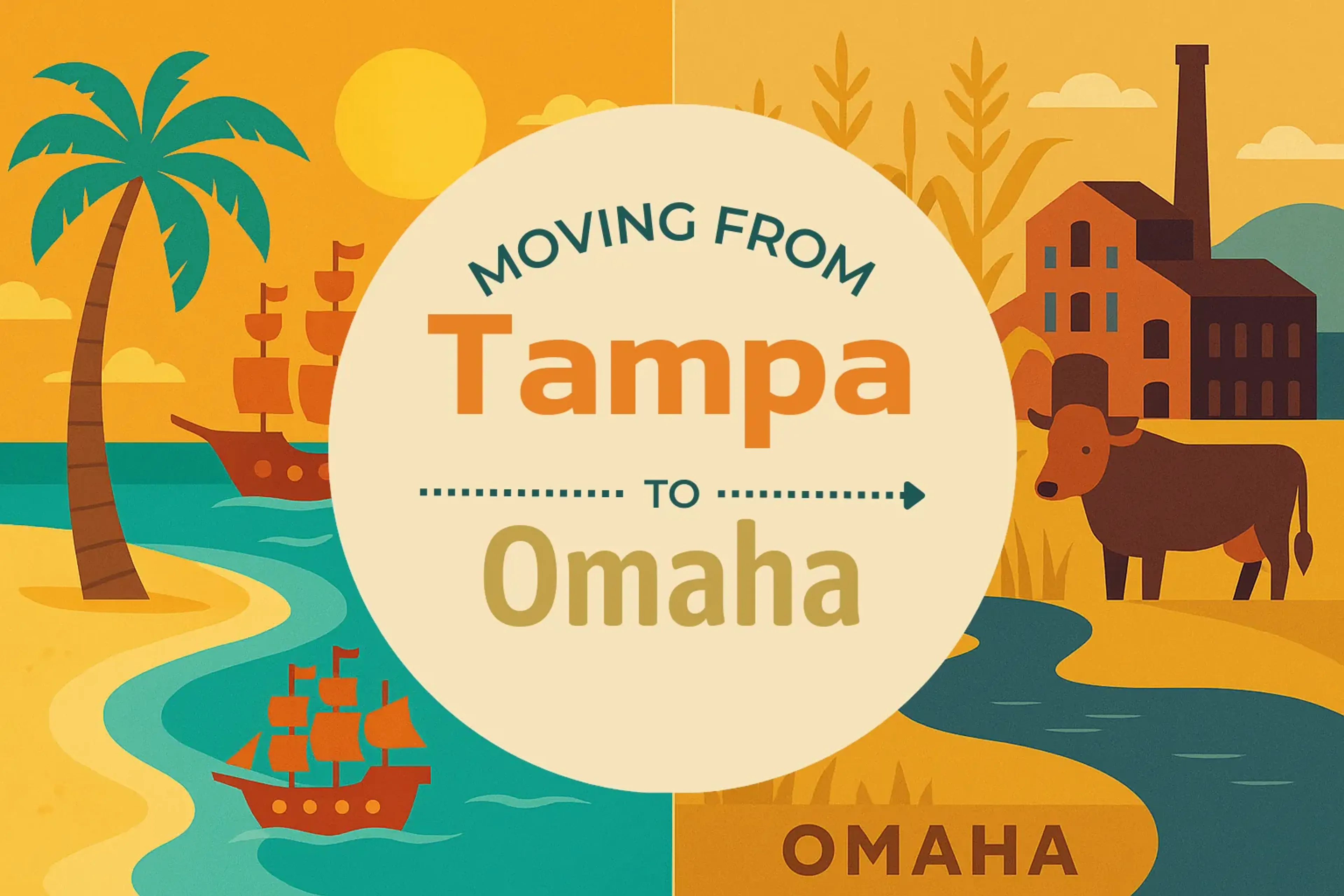 Side-by-side comparison of Tampa to Omaha moving companies