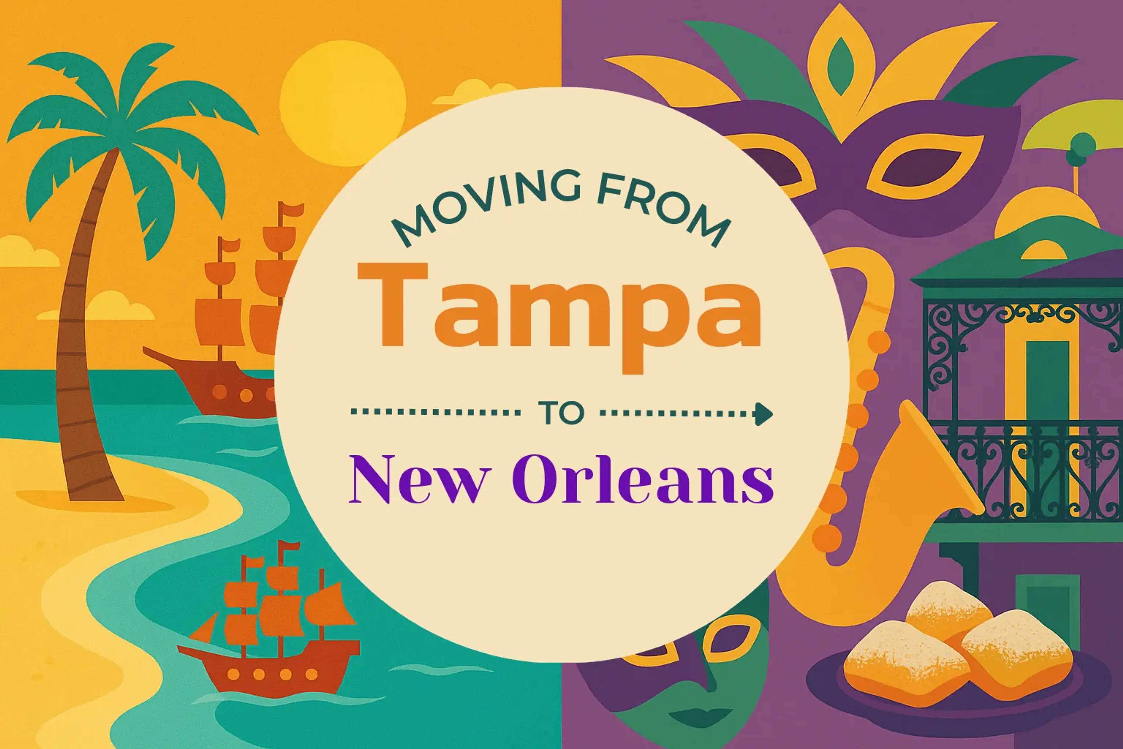 Side-by-side comparison of Tampa to New Orleans moving companies