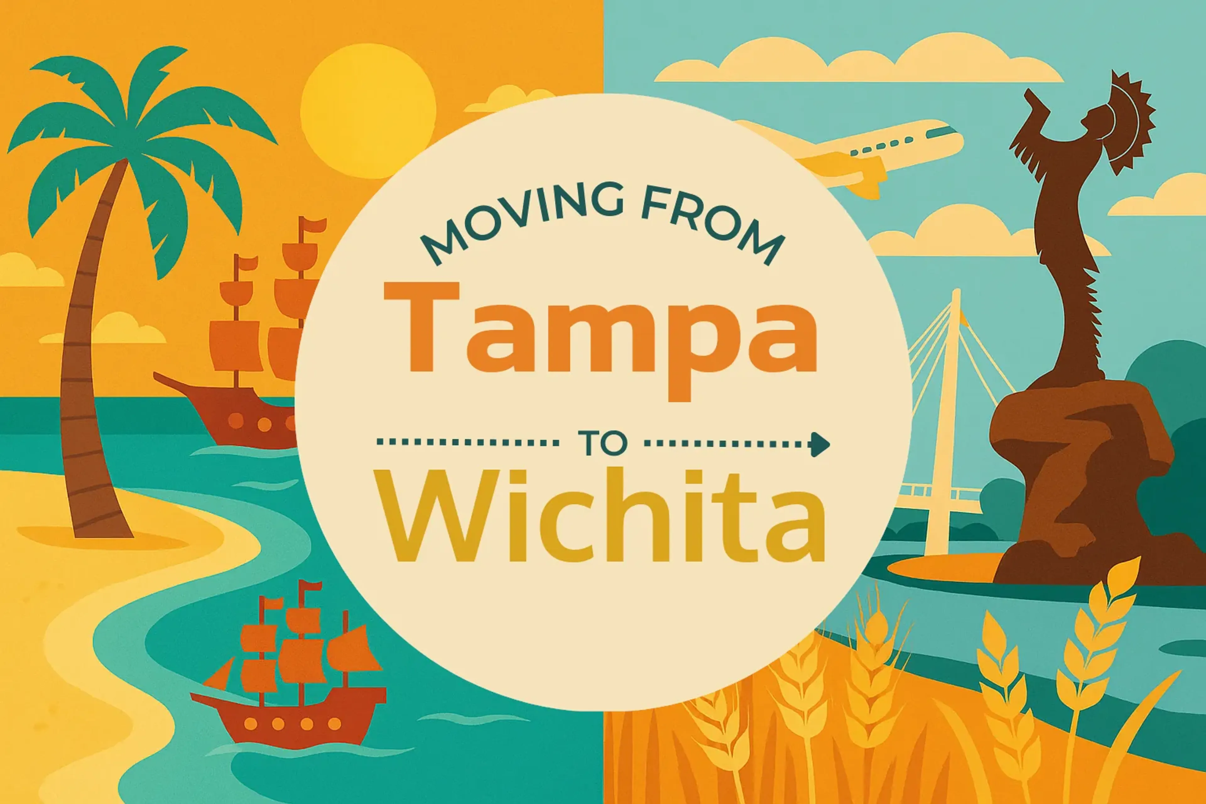 Side-by-side comparison of Tampa to Wichita moving companies
