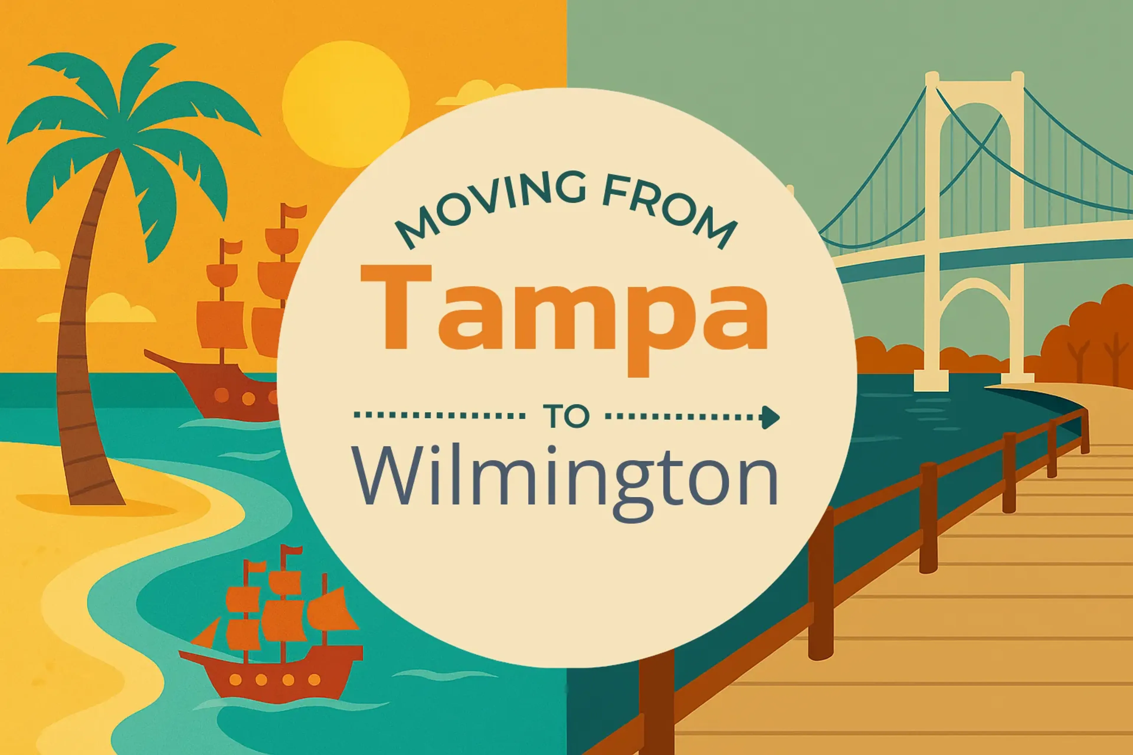 Side-by-side comparison of Tampa to Wilmington moving companies