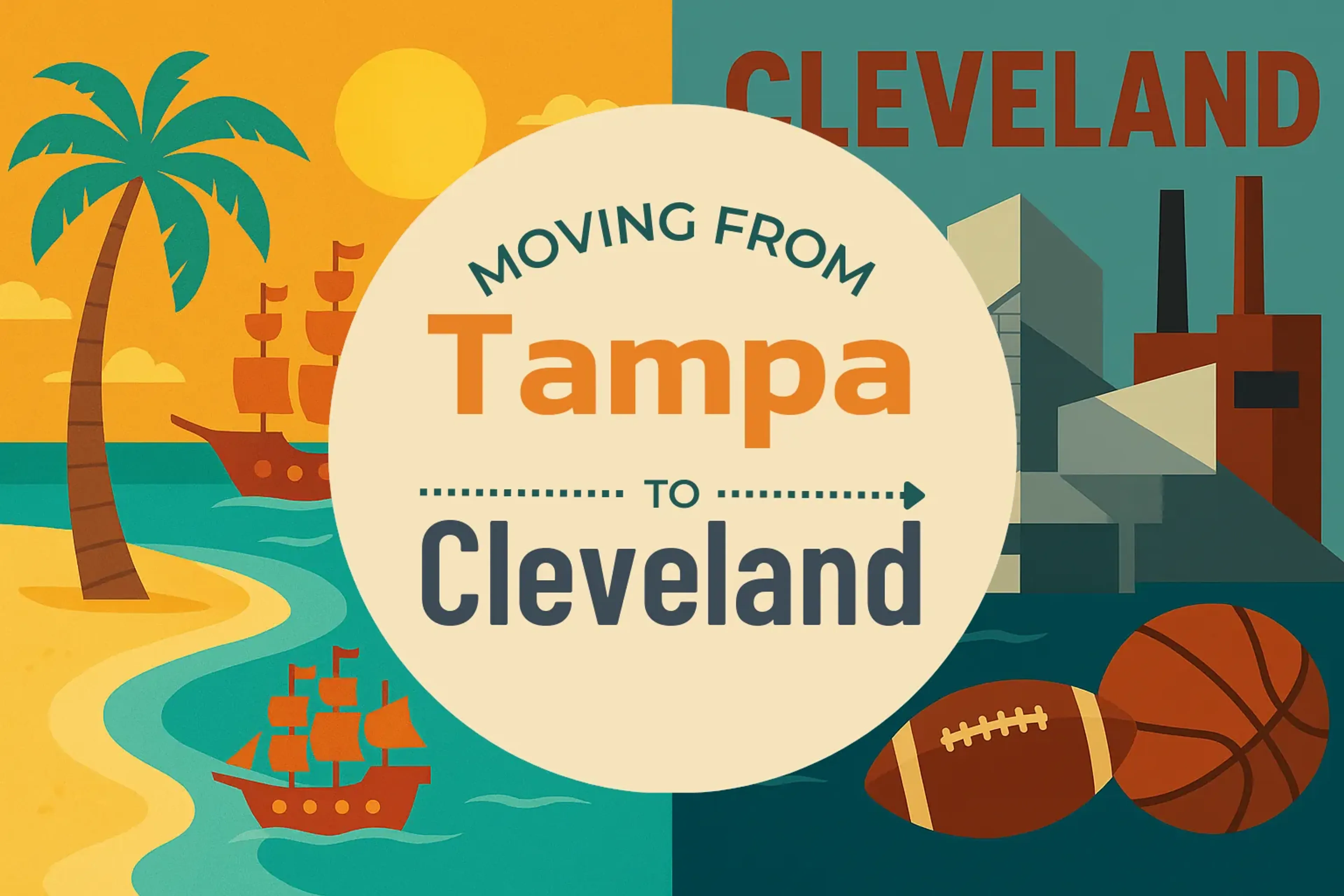 Side-by-side comparison of Tampa to Cleveland moving companies