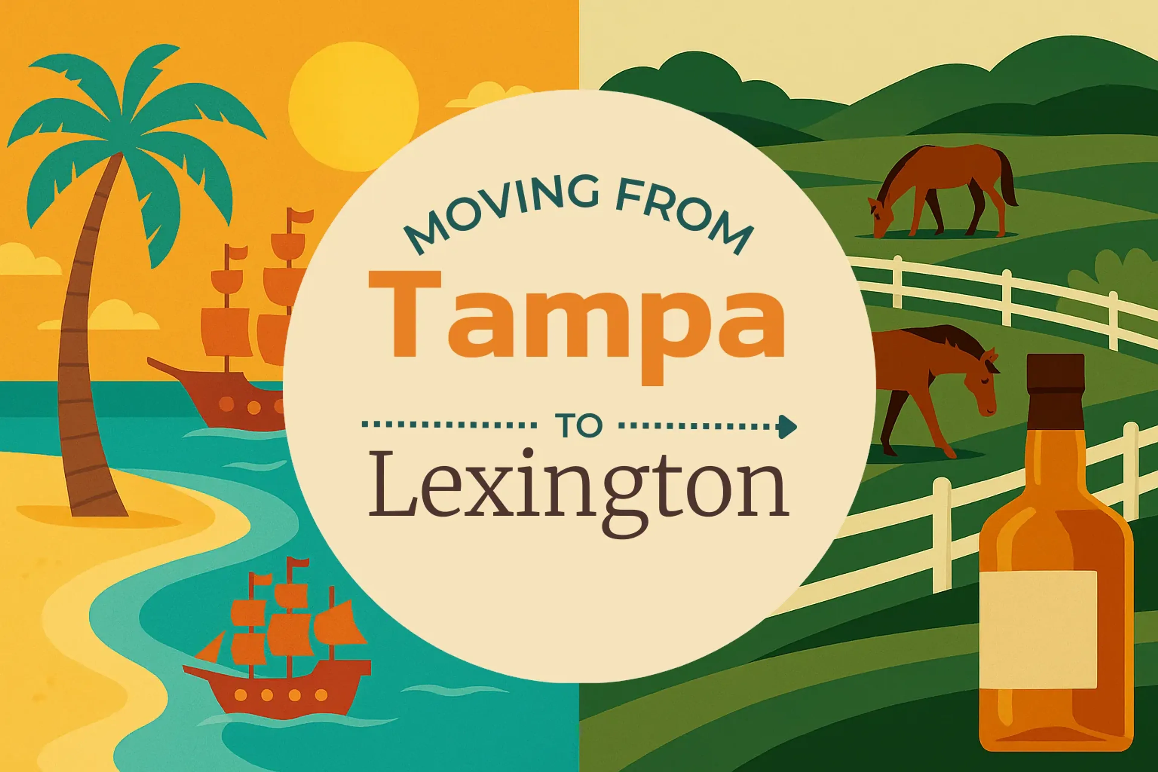 Side-by-side comparison of Tampa to Lexington moving companies