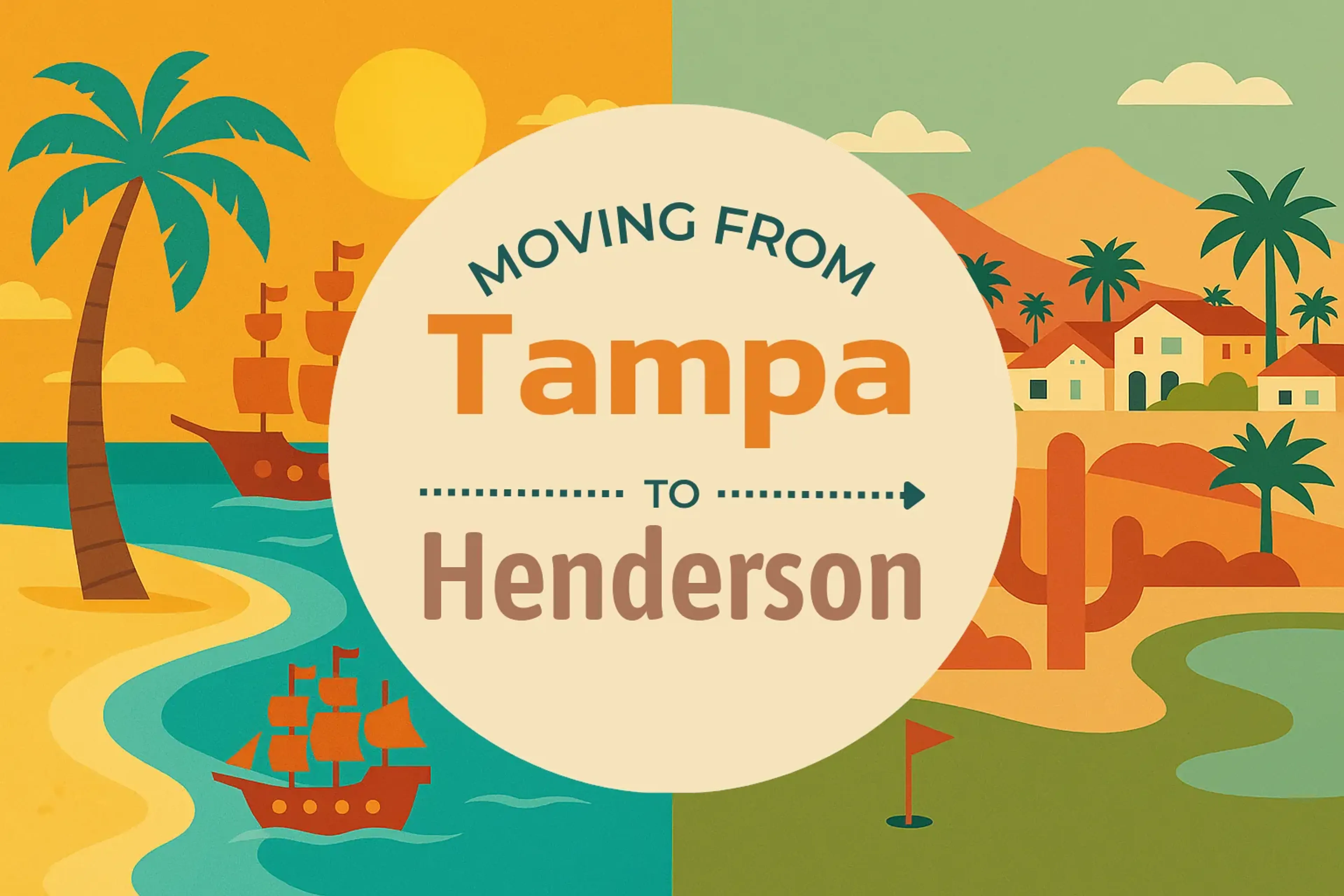 Side-by-side comparison of Tampa to Henderson moving companies