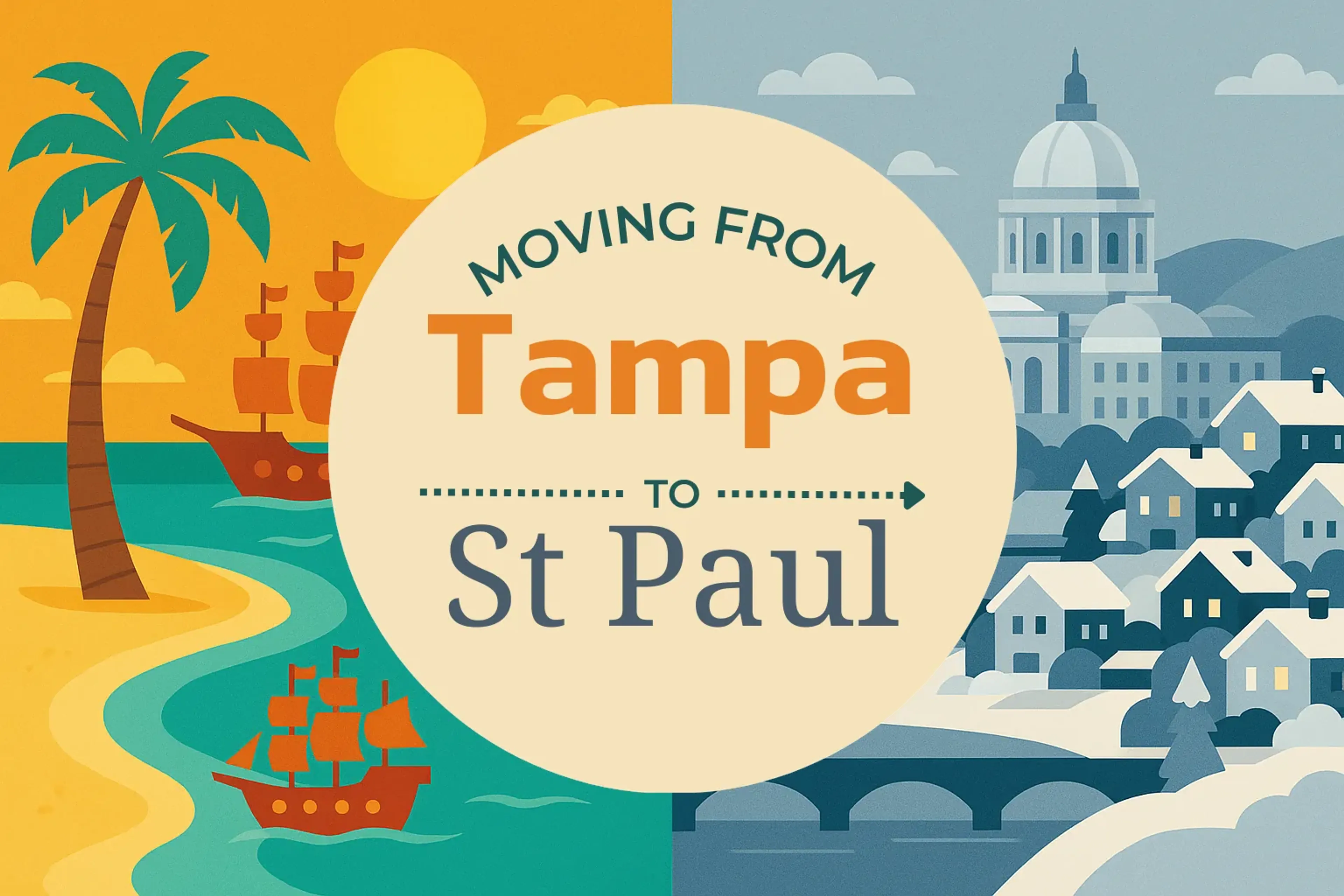 Side-by-side comparison of Tampa to St. Paul moving companies