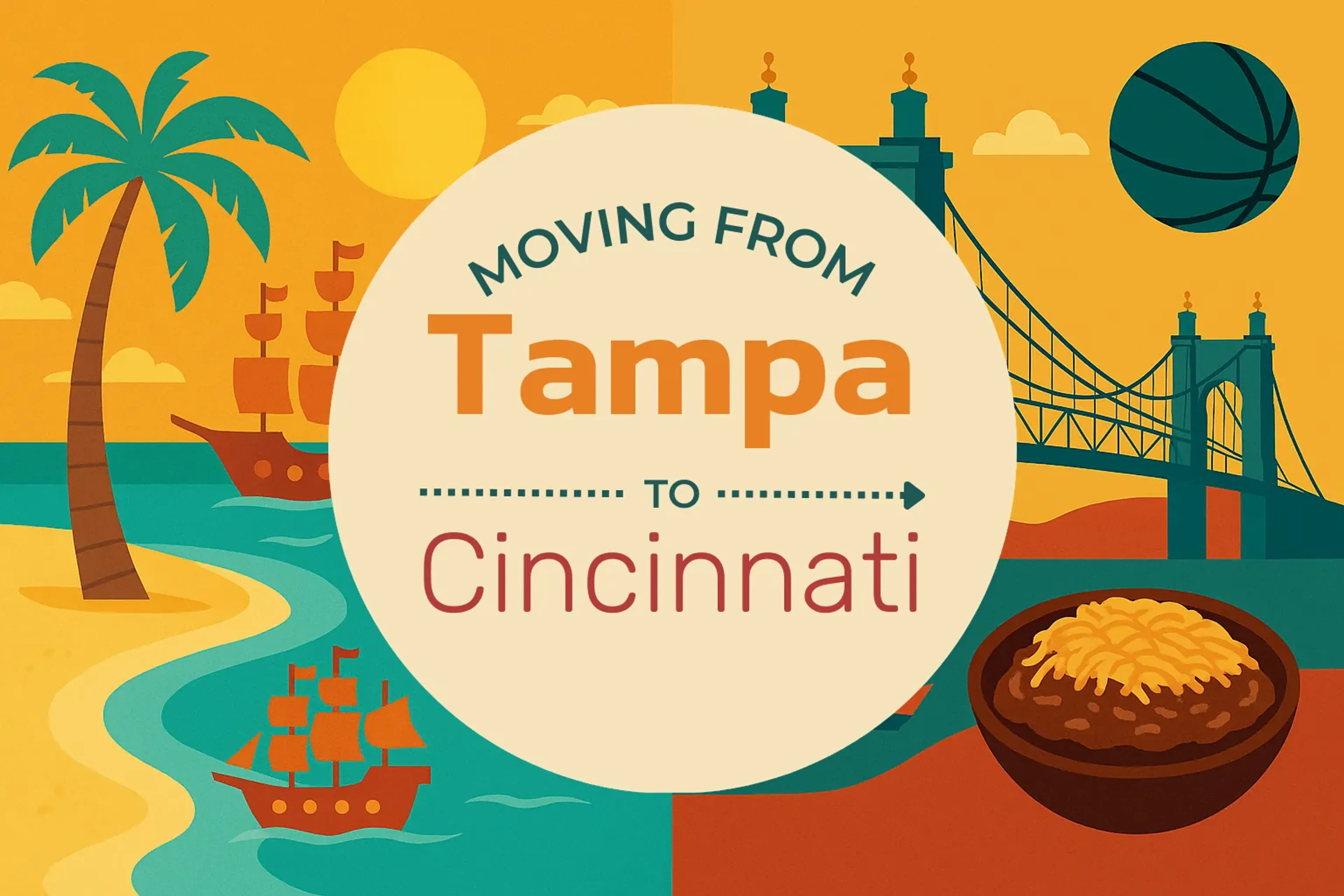 Side-by-side comparison of Tampa to Cincinnati moving companies