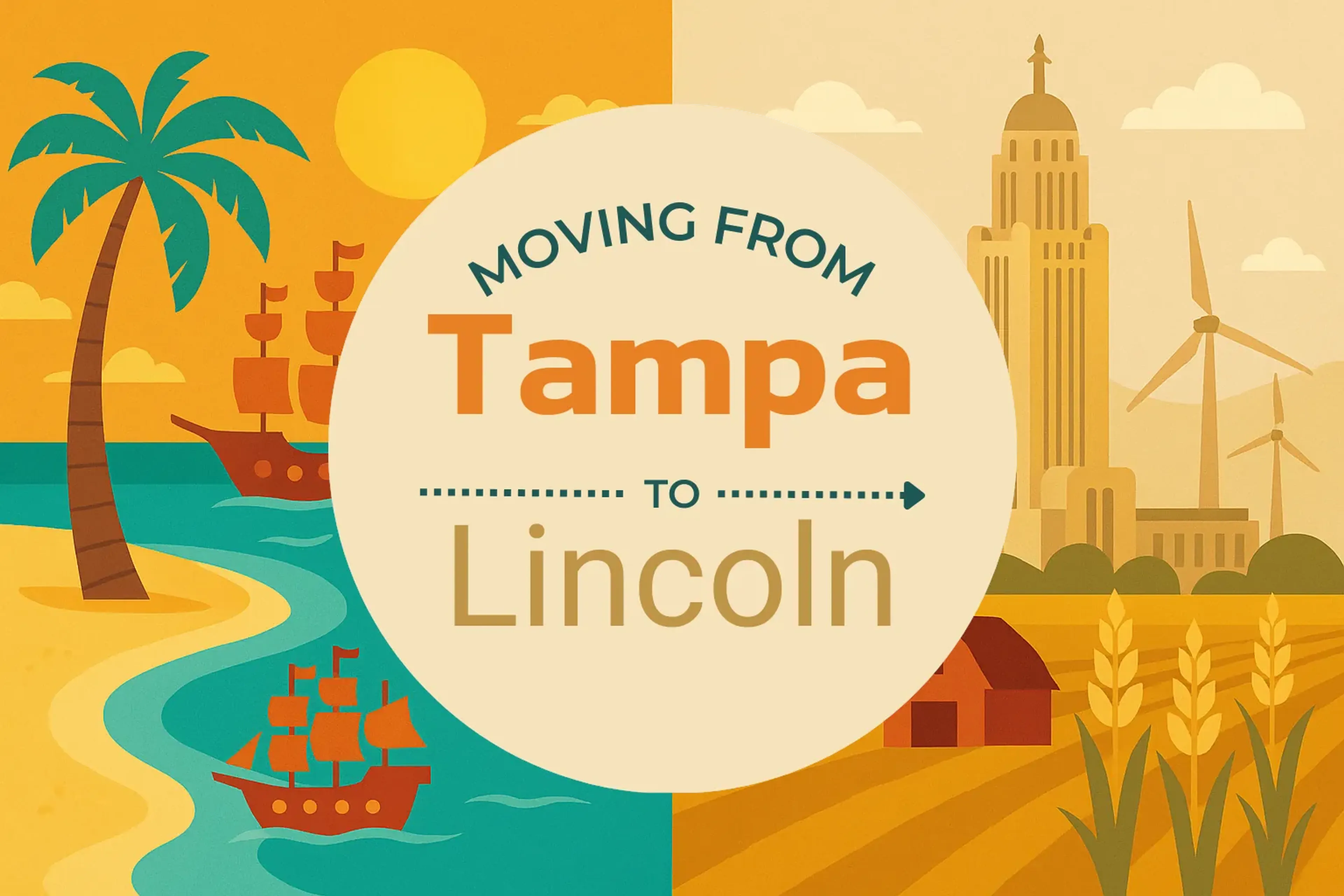 Side-by-side comparison of Tampa to Lincoln moving companies