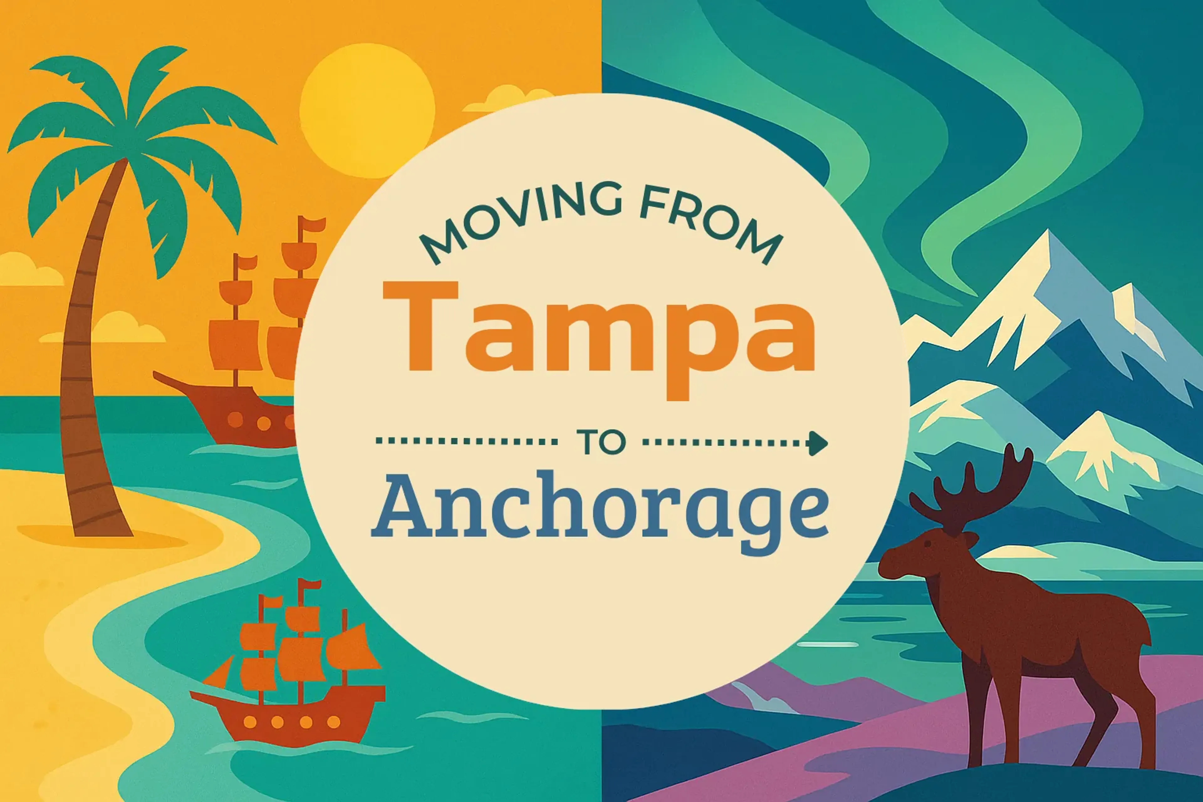 Side-by-side comparison of Tampa to Anchorage moving companies