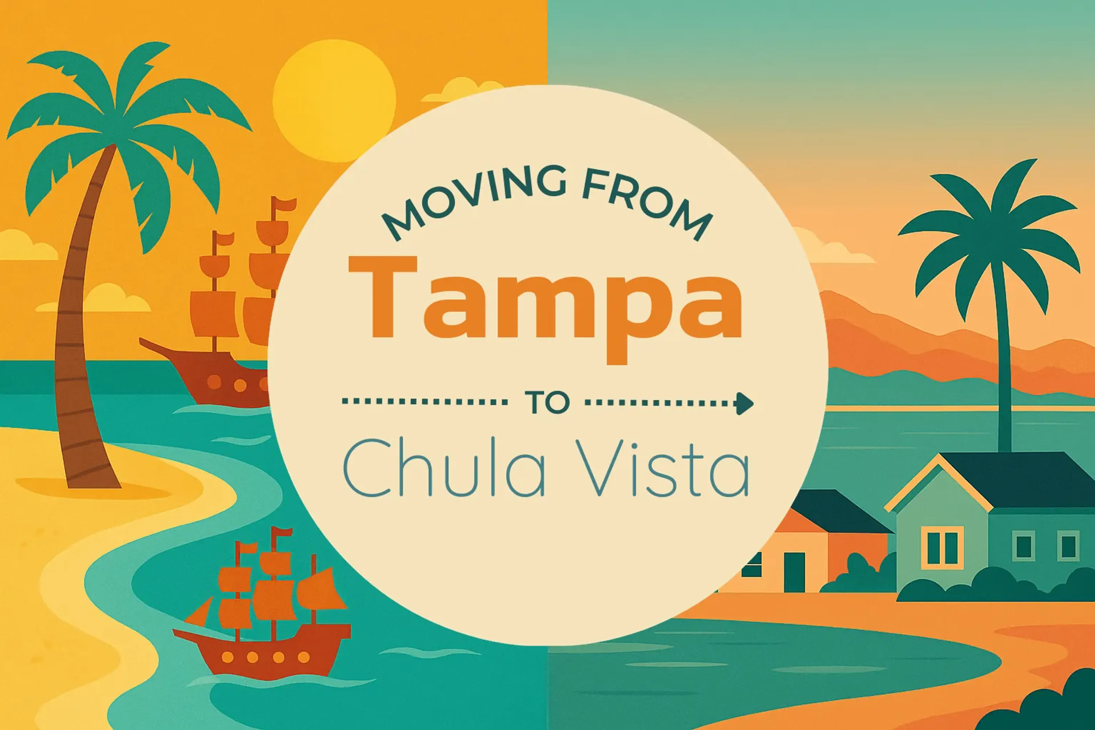 Side-by-side comparison of Tampa to Chula Vista moving companies
