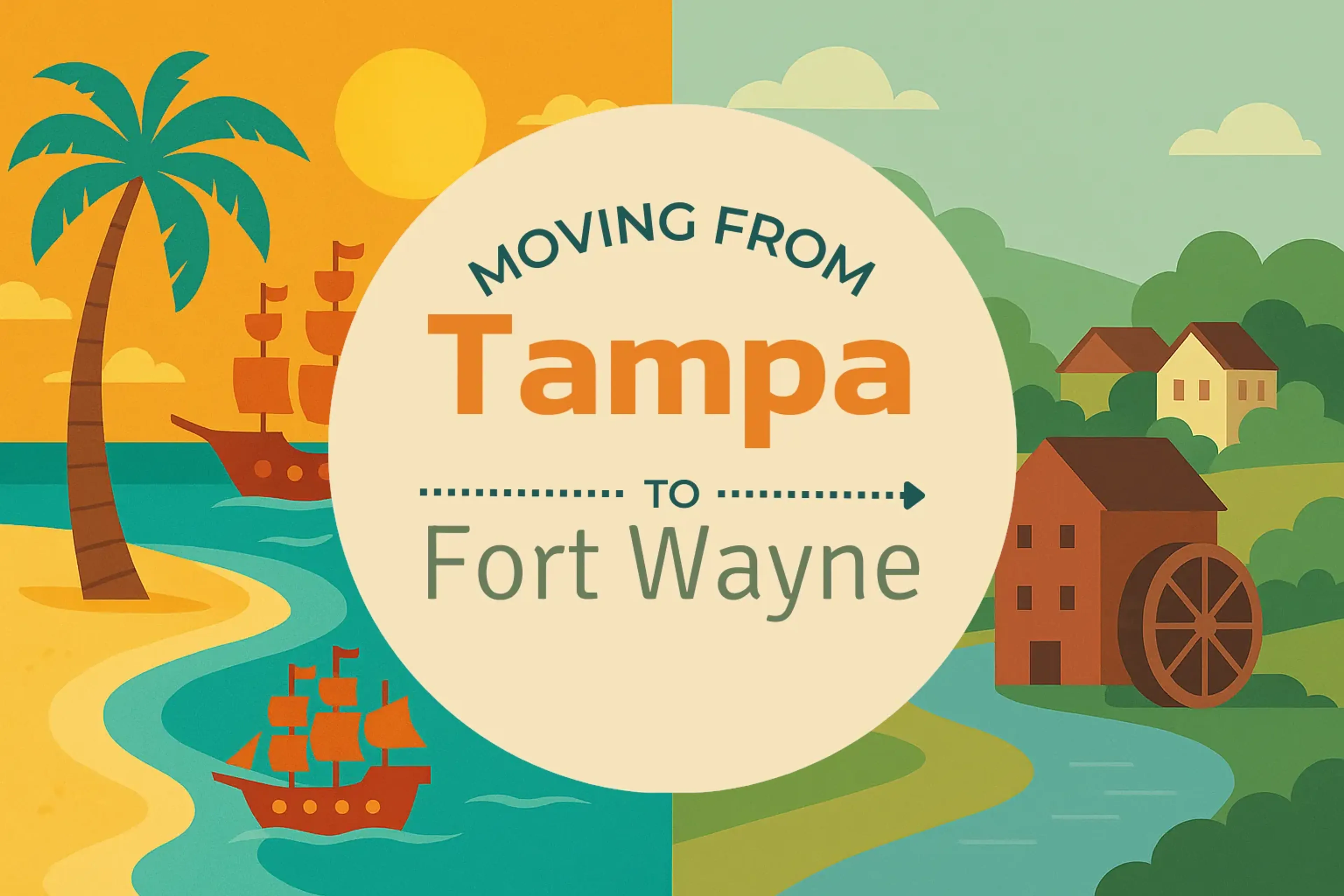 Side-by-side comparison of Tampa to Fort Wayne moving companies