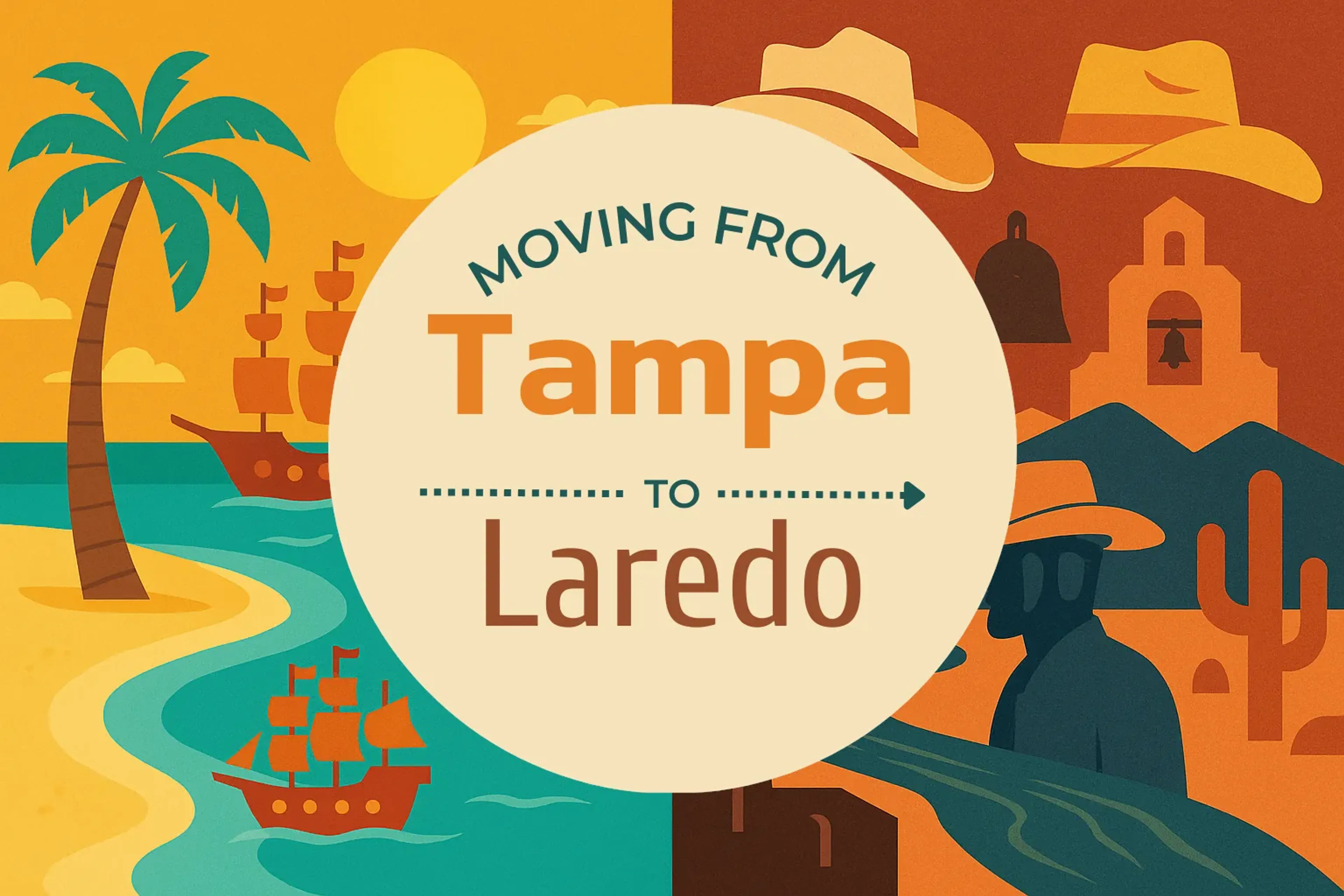 Side-by-side comparison of Tampa to Laredo moving companies