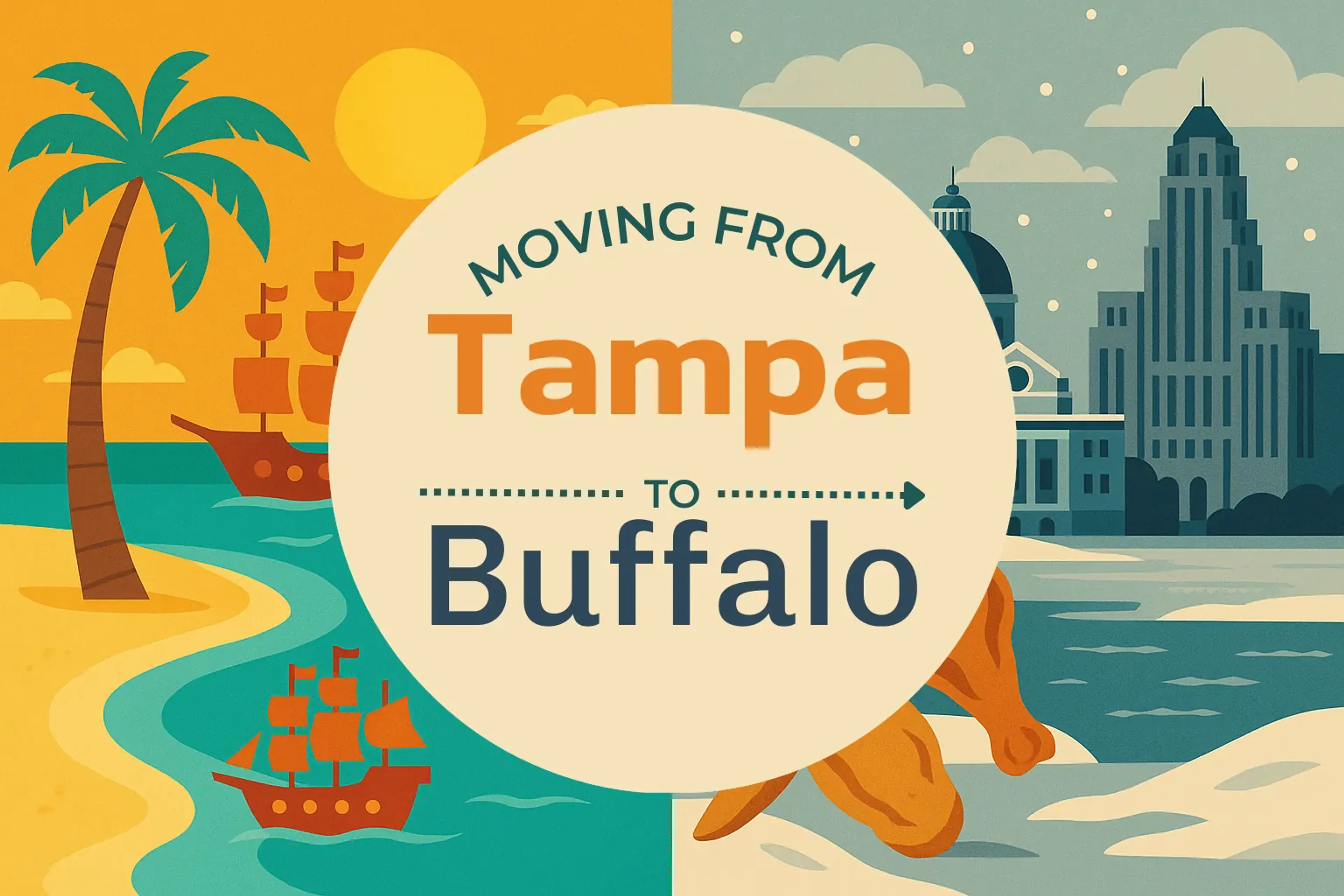 Side-by-side comparison of Tampa to Buffalo moving companies