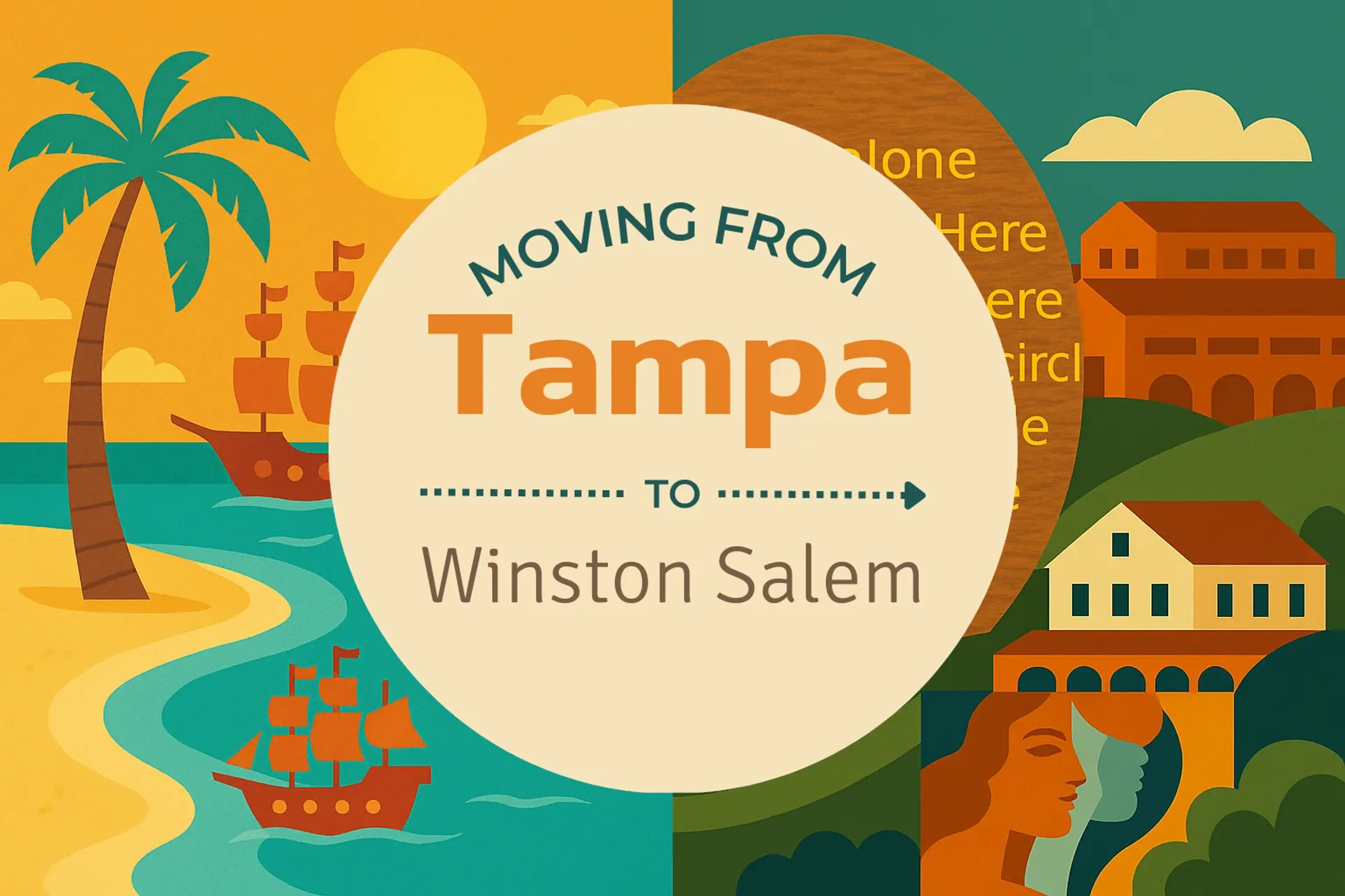Side-by-side comparison of Tampa to Winston Salem moving companies