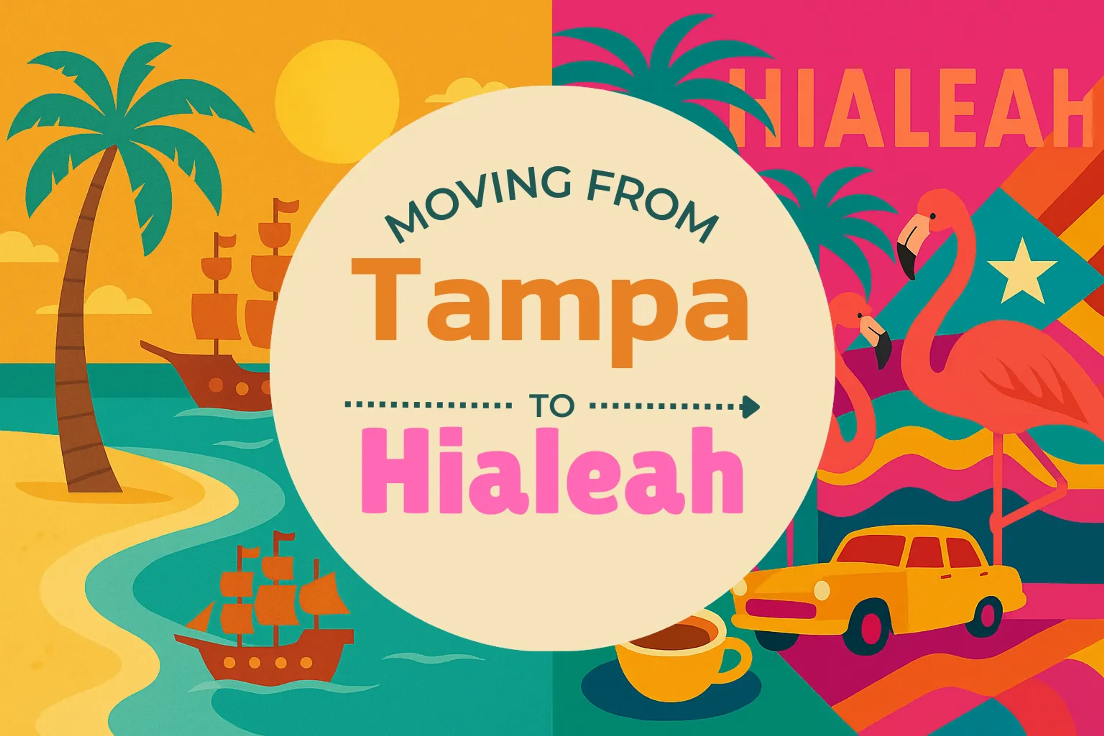 Side-by-side comparison of Tampa to Hialeah moving companies