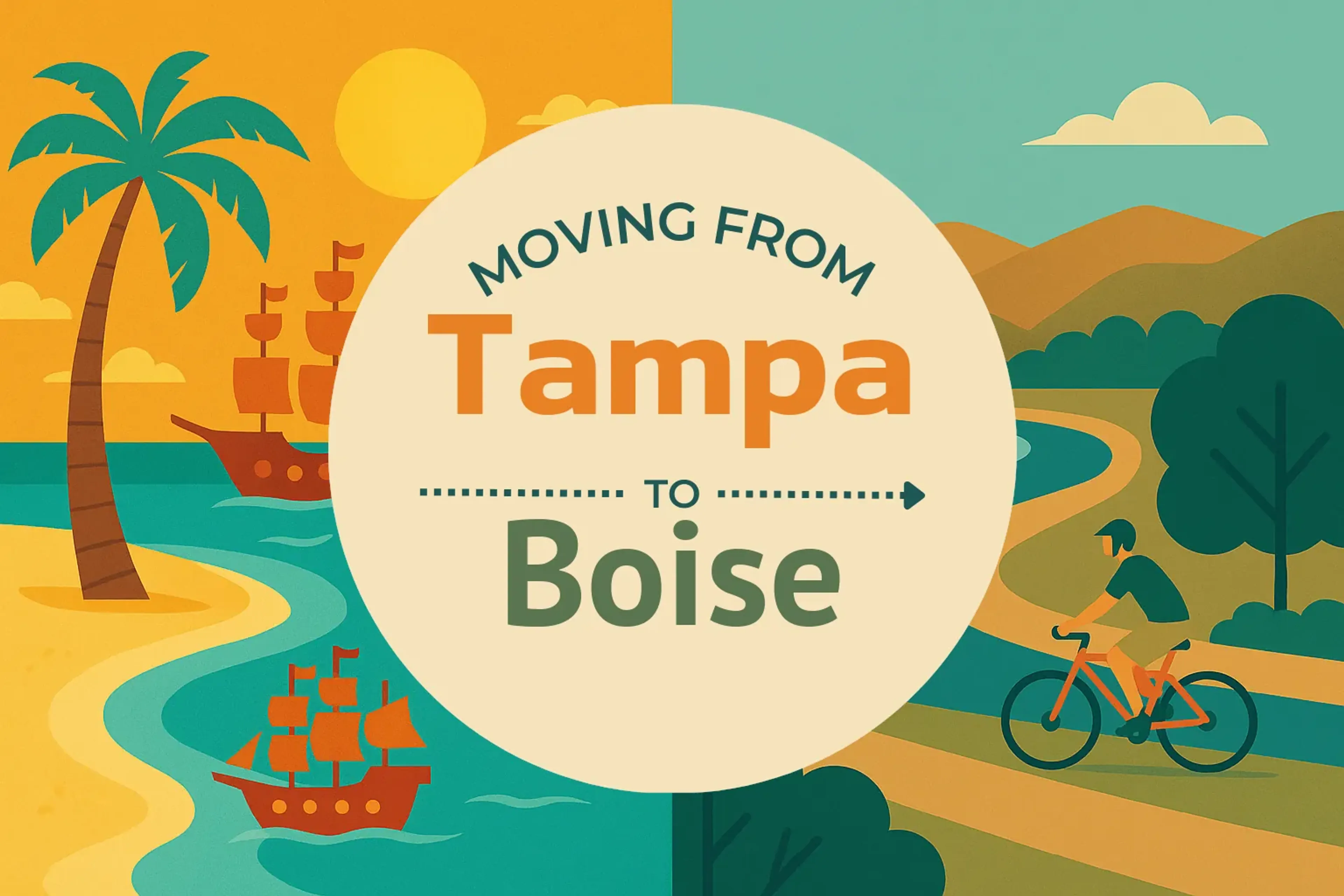 Side-by-side comparison of Tampa to Boise moving companies