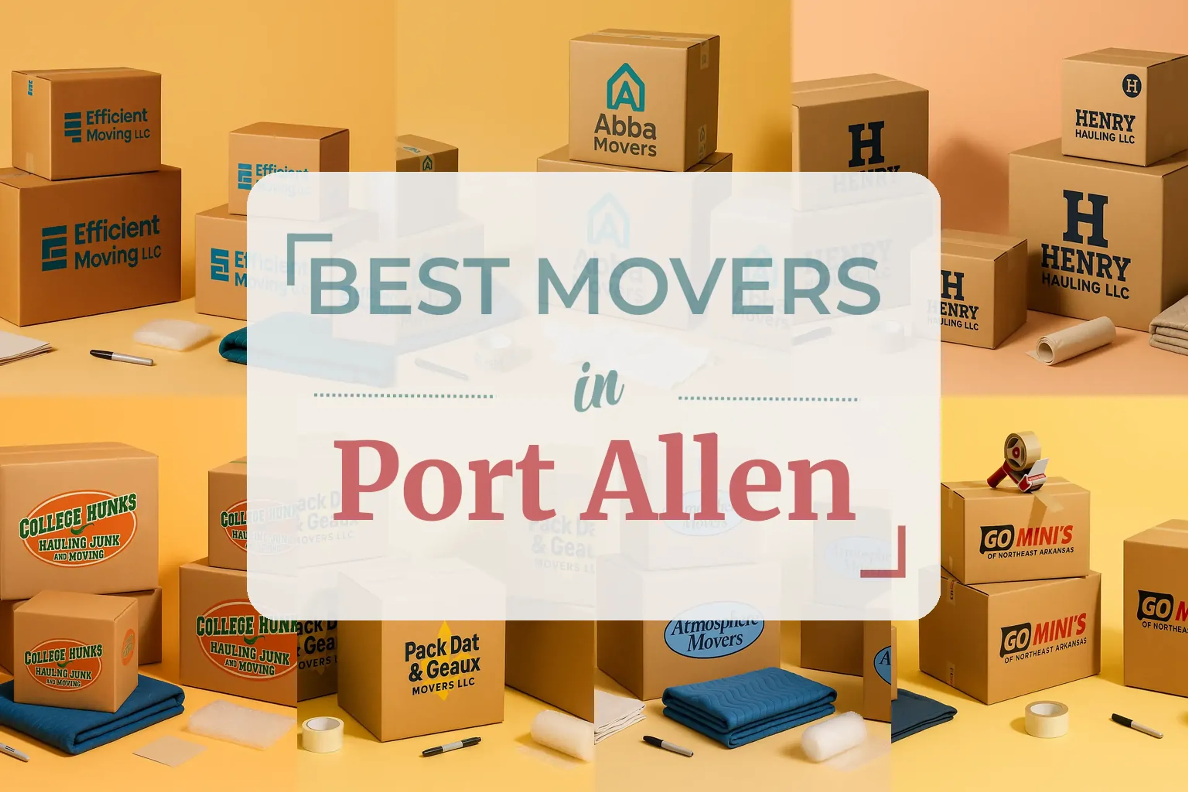 Side-by-side comparison of Port Allen moving companies
