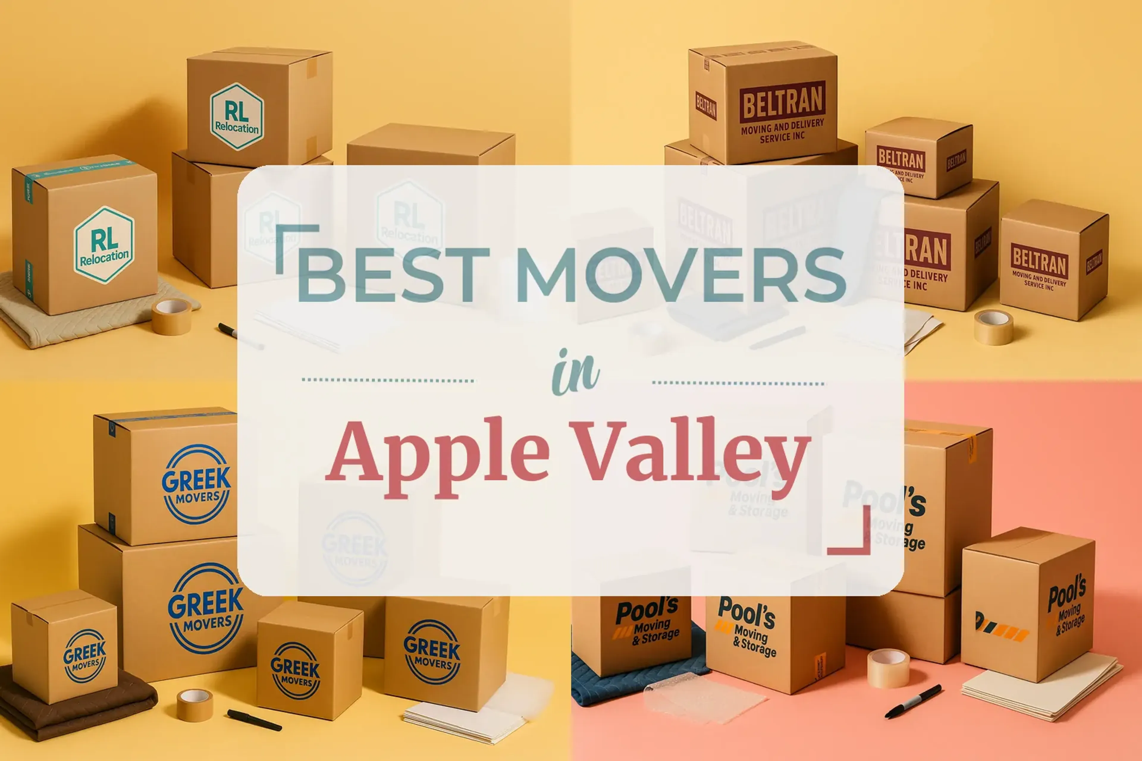Side-by-side comparison of Apple Valley moving companies