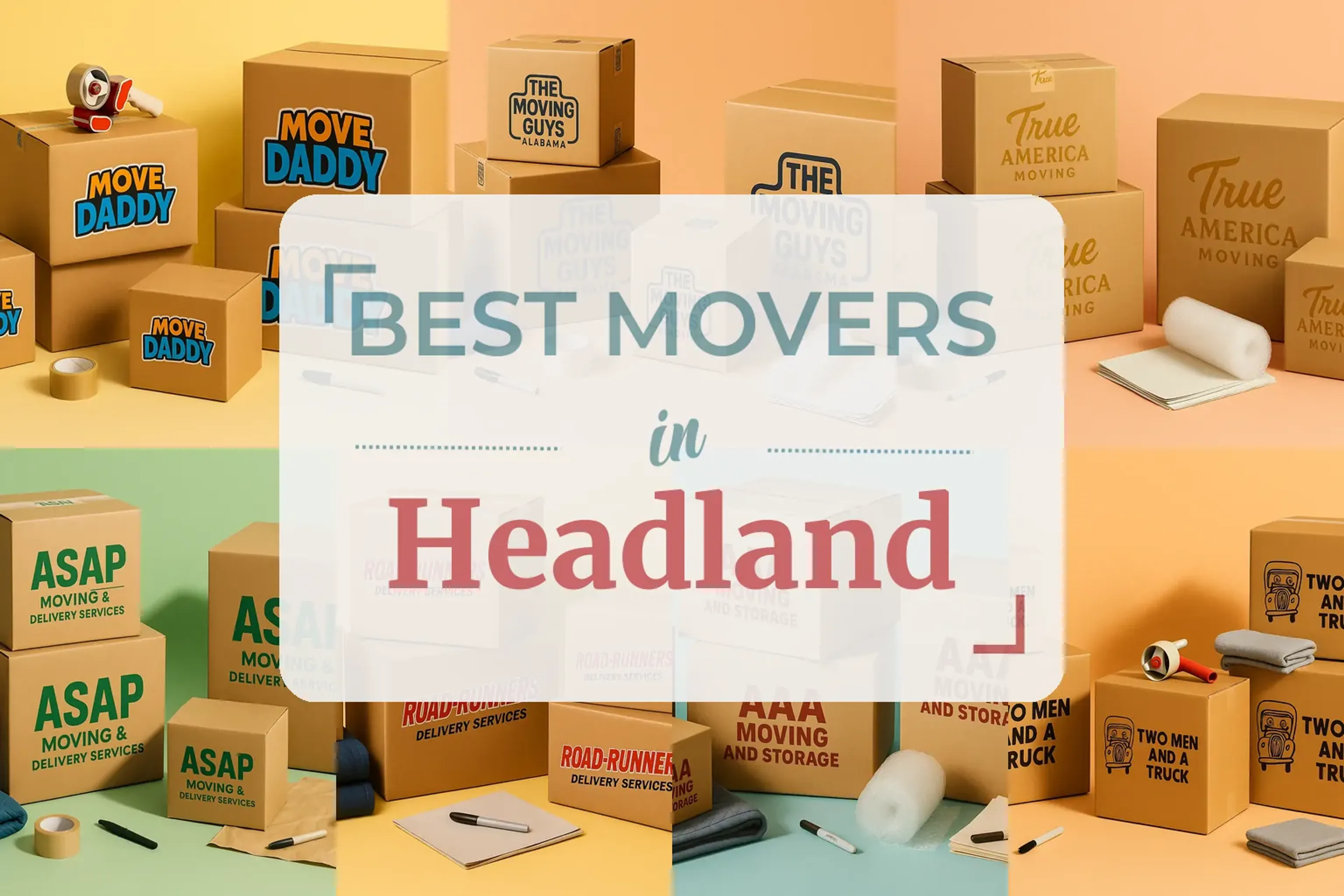 Side-by-side comparison of Headland moving companies